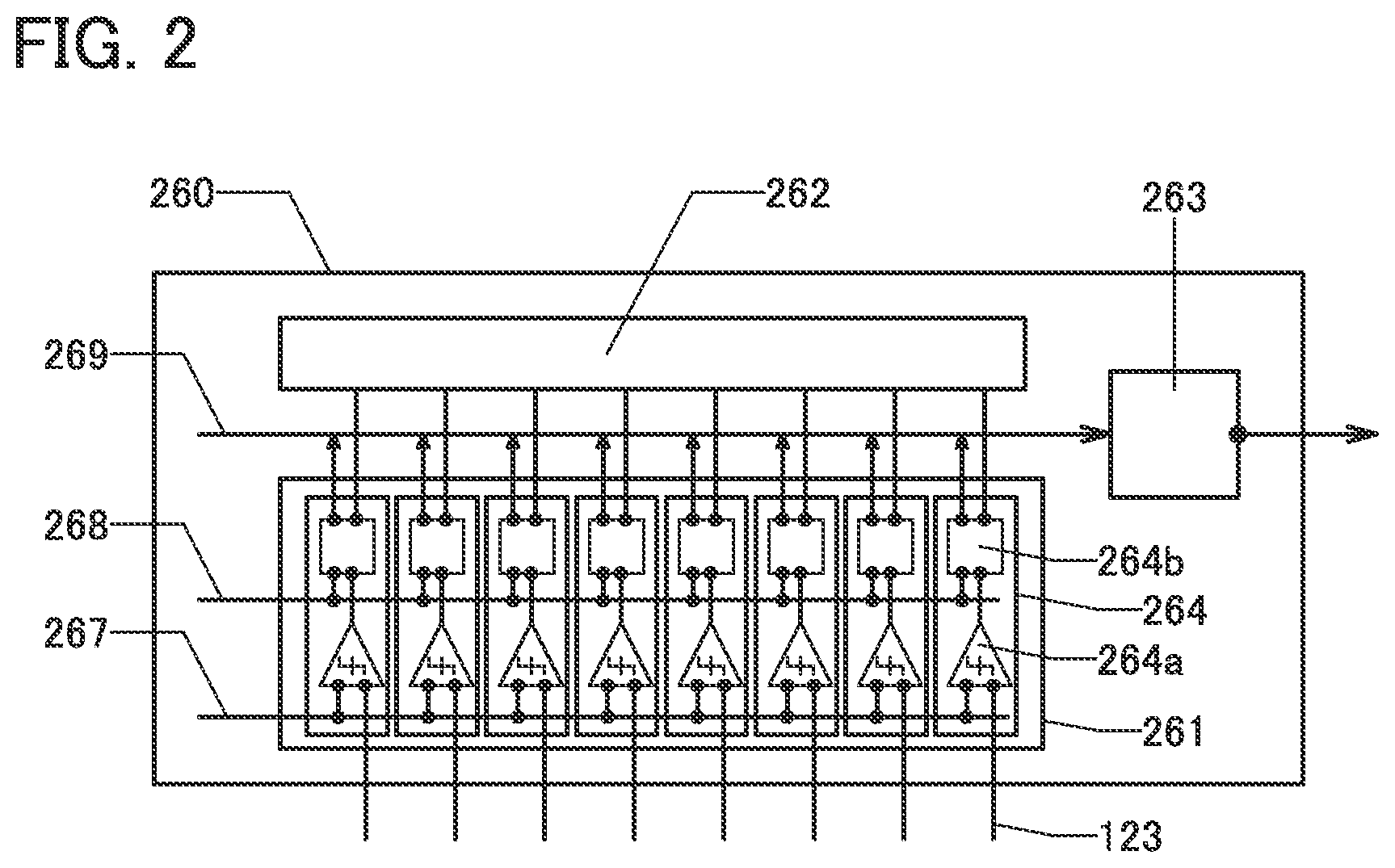 Patent US12581755 Figure 2 – Imaging device comprising net shape wiring