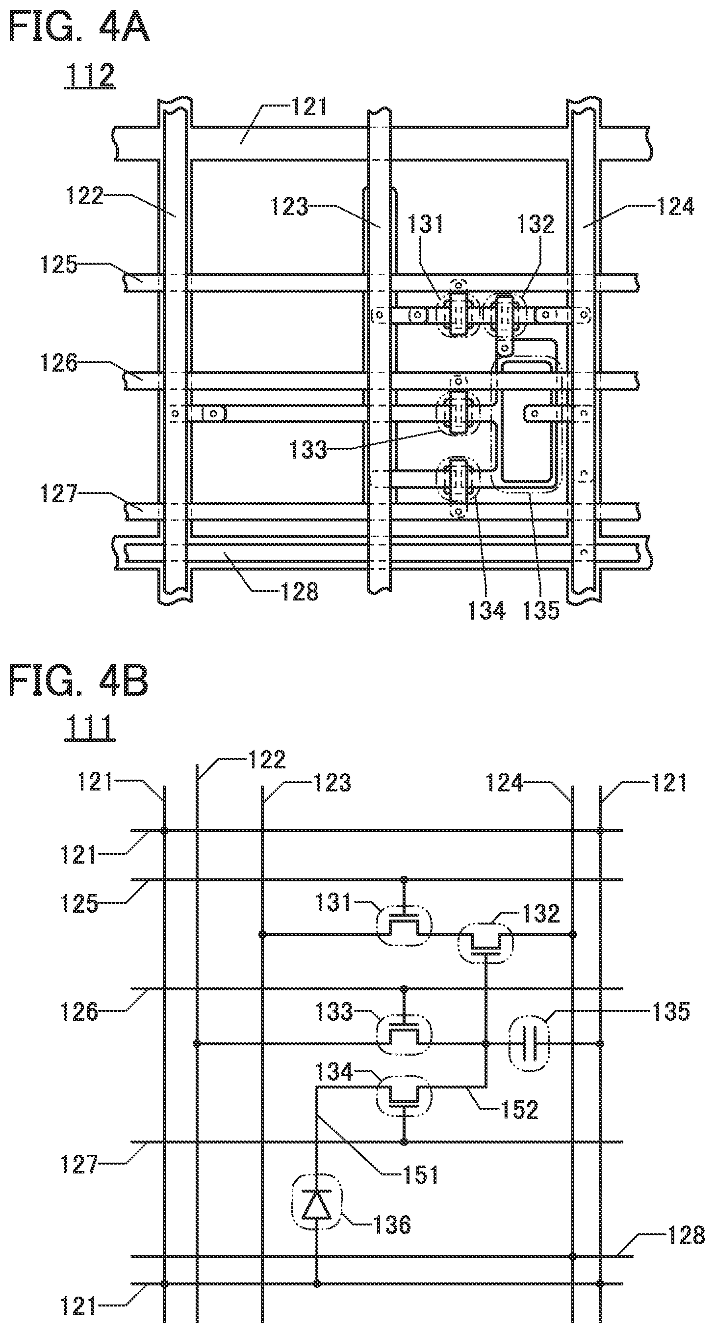 Patent US12581755 Figure 4 – Imaging device comprising net shape wiring
