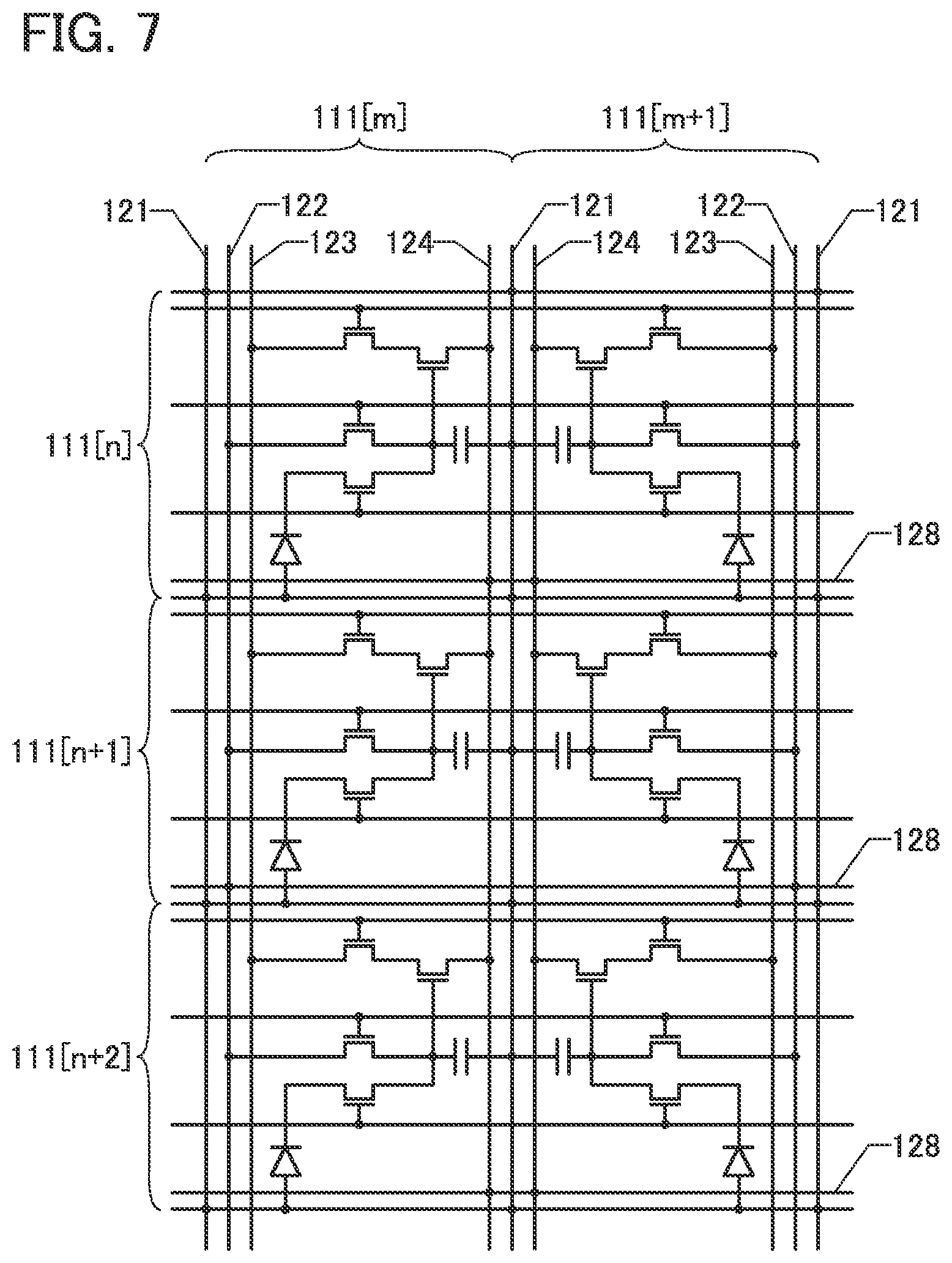 Patent US12581755 Figure 7 – Imaging device comprising net shape wiring