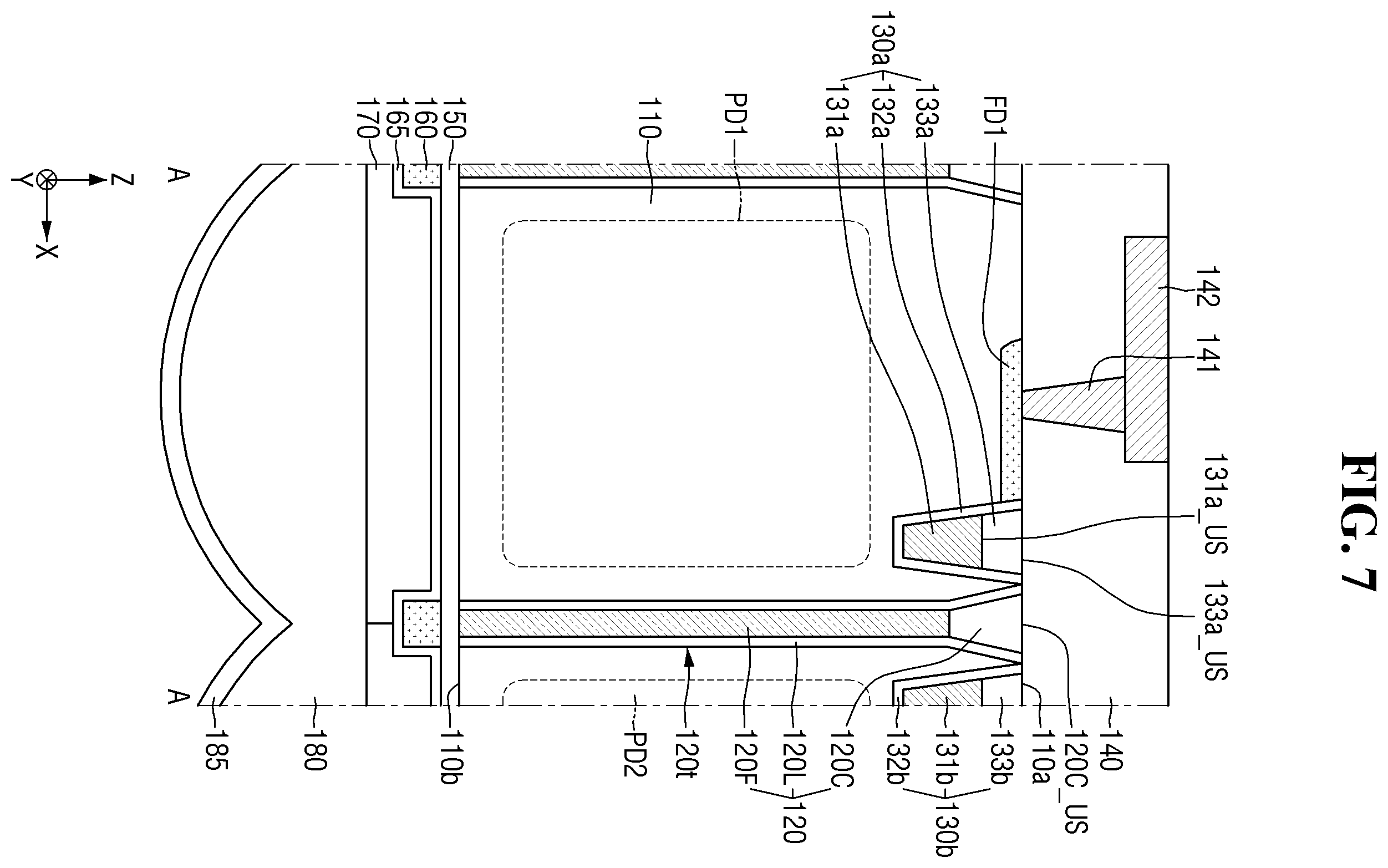 Patent US12581760 Figure 7 – Image sensor
