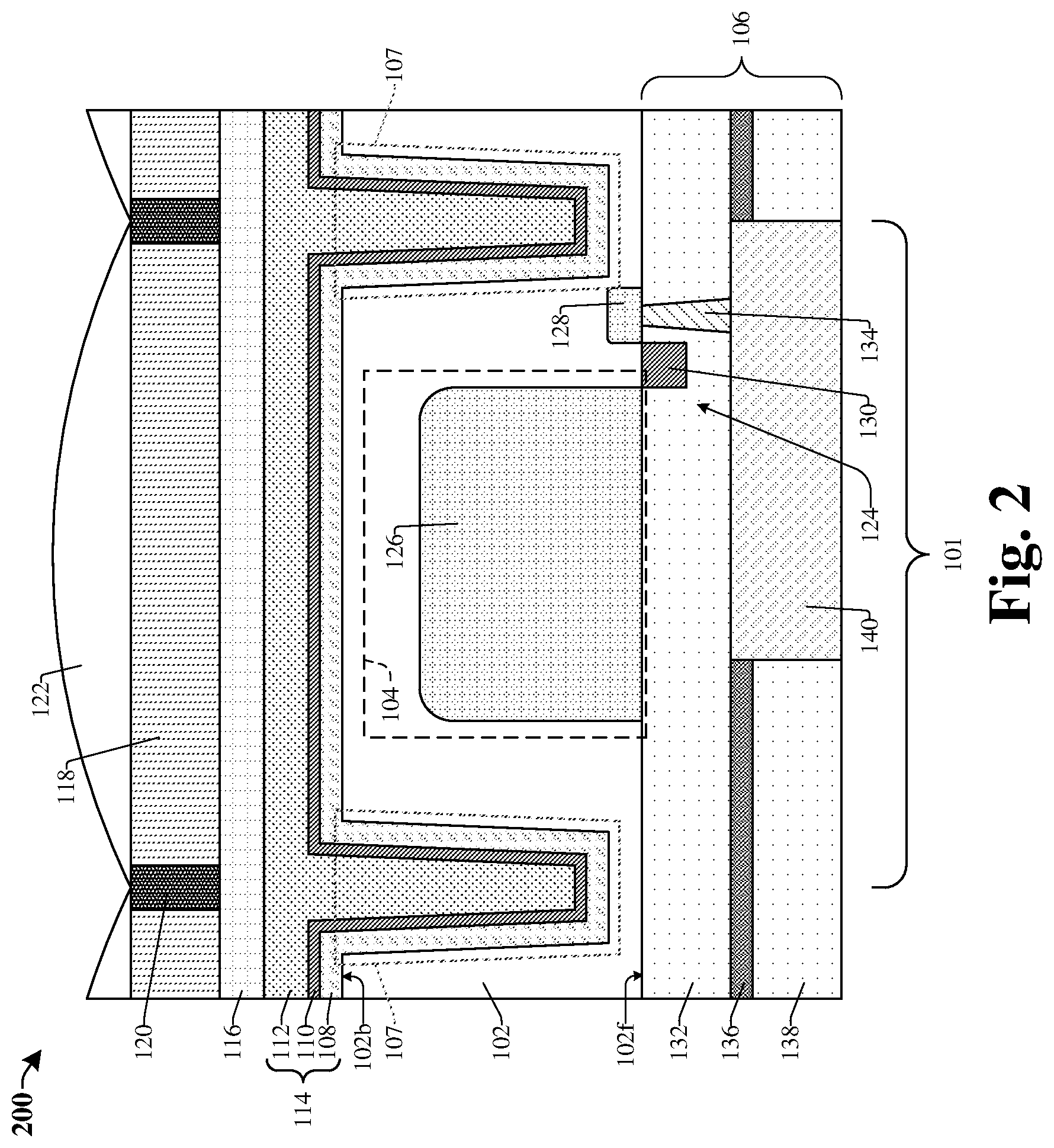 Patent US12581762 Figure 2 – Enhanced trench isolation structure
