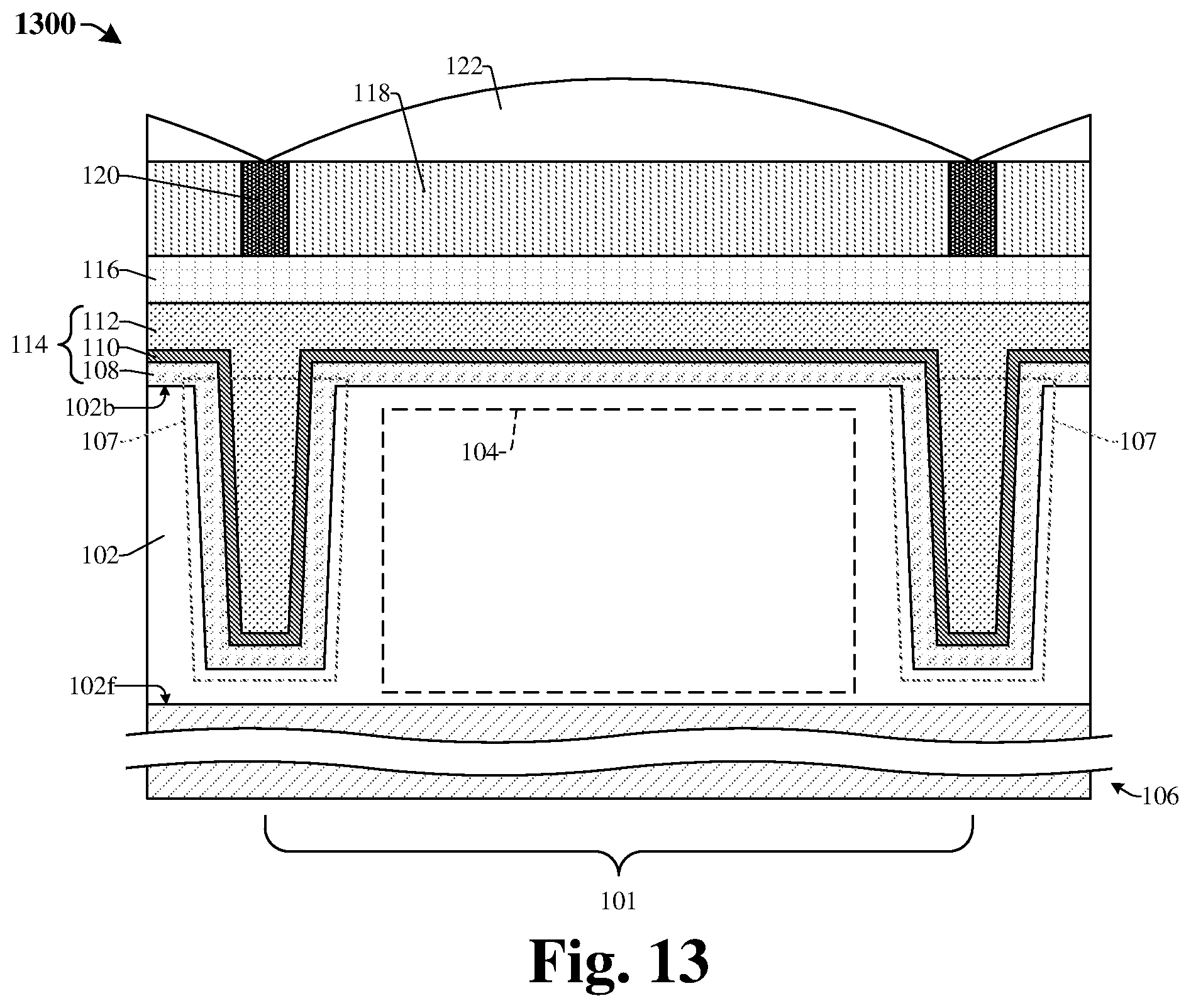 Patent US12581762 Figure 8 – Enhanced trench isolation structure