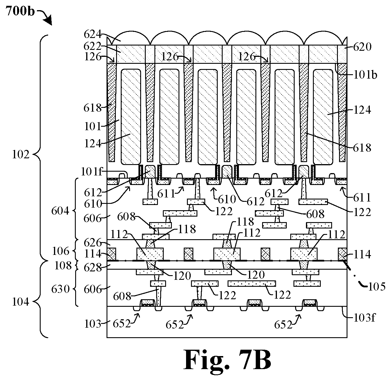 Patent US12581764 Figure 12 – Bond structure having shielding structures for stacked IC chips