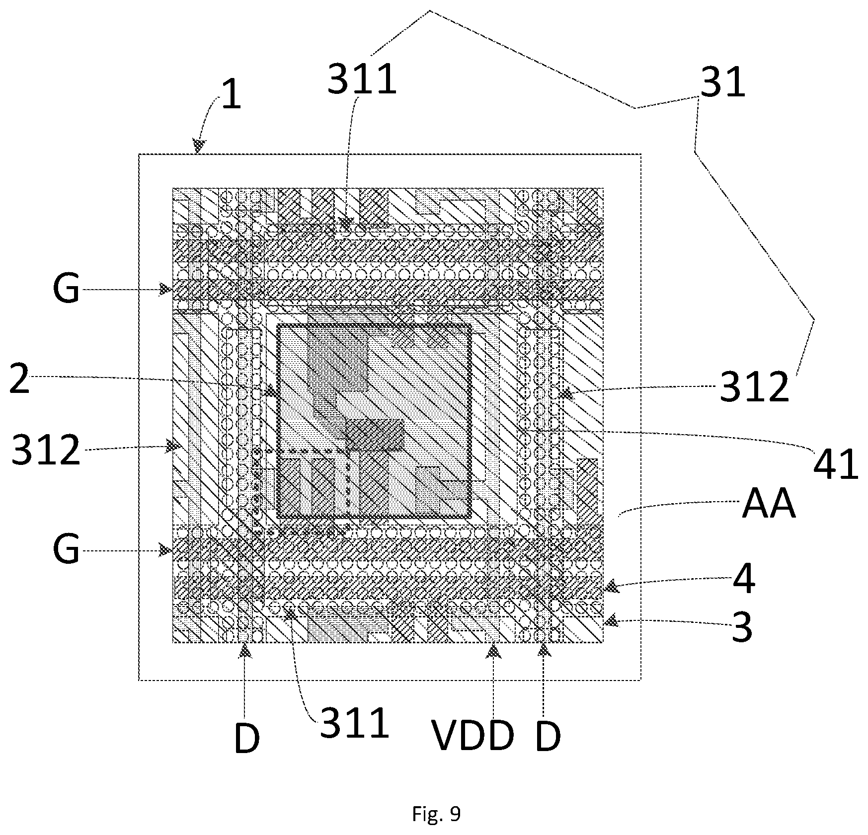 Patent US12581765 Figure 9 – Active pixel image sensor and display device