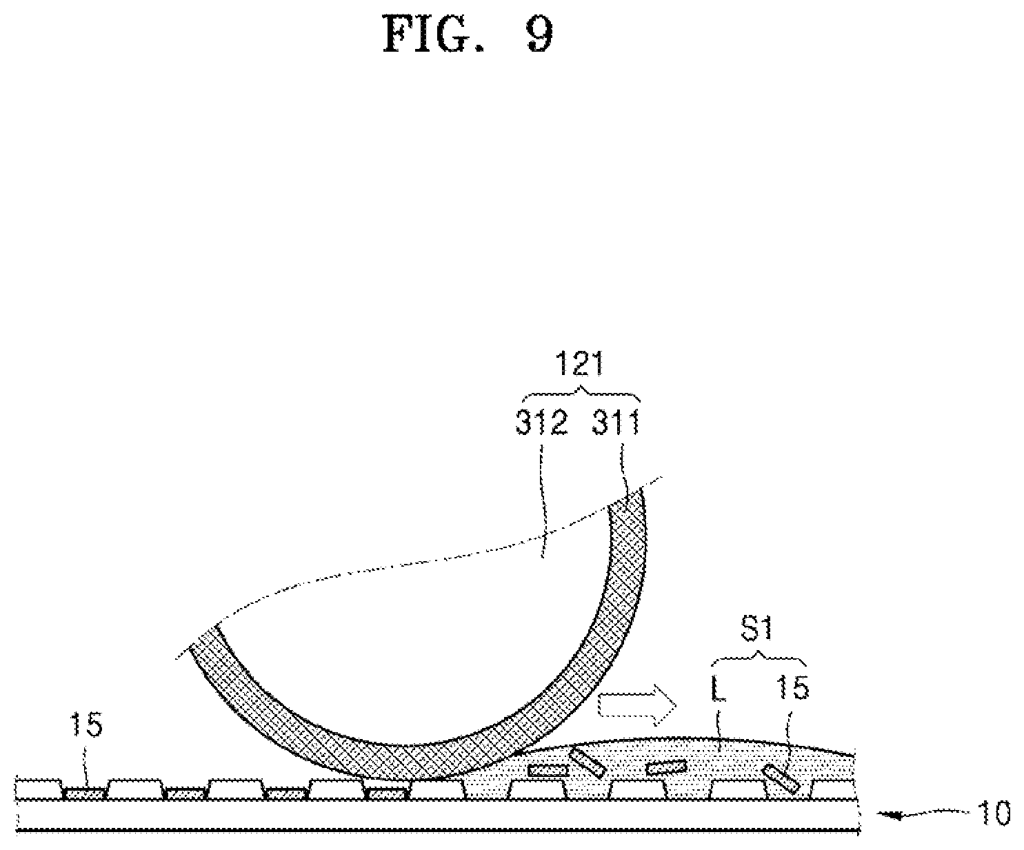 Patent US12581769 Figure 9 – Chip wet transfer apparatus