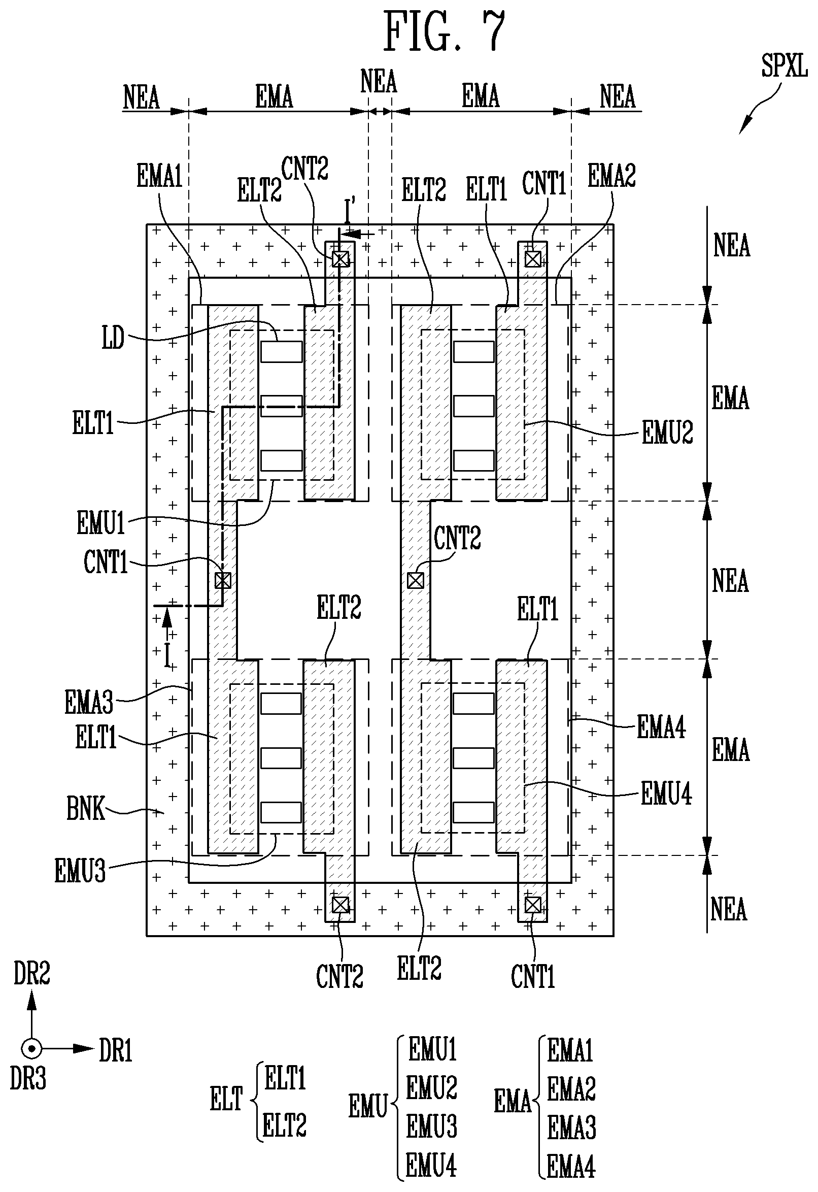 Patent US12581775 Figure 7 – Display device and method of manufacturing the same