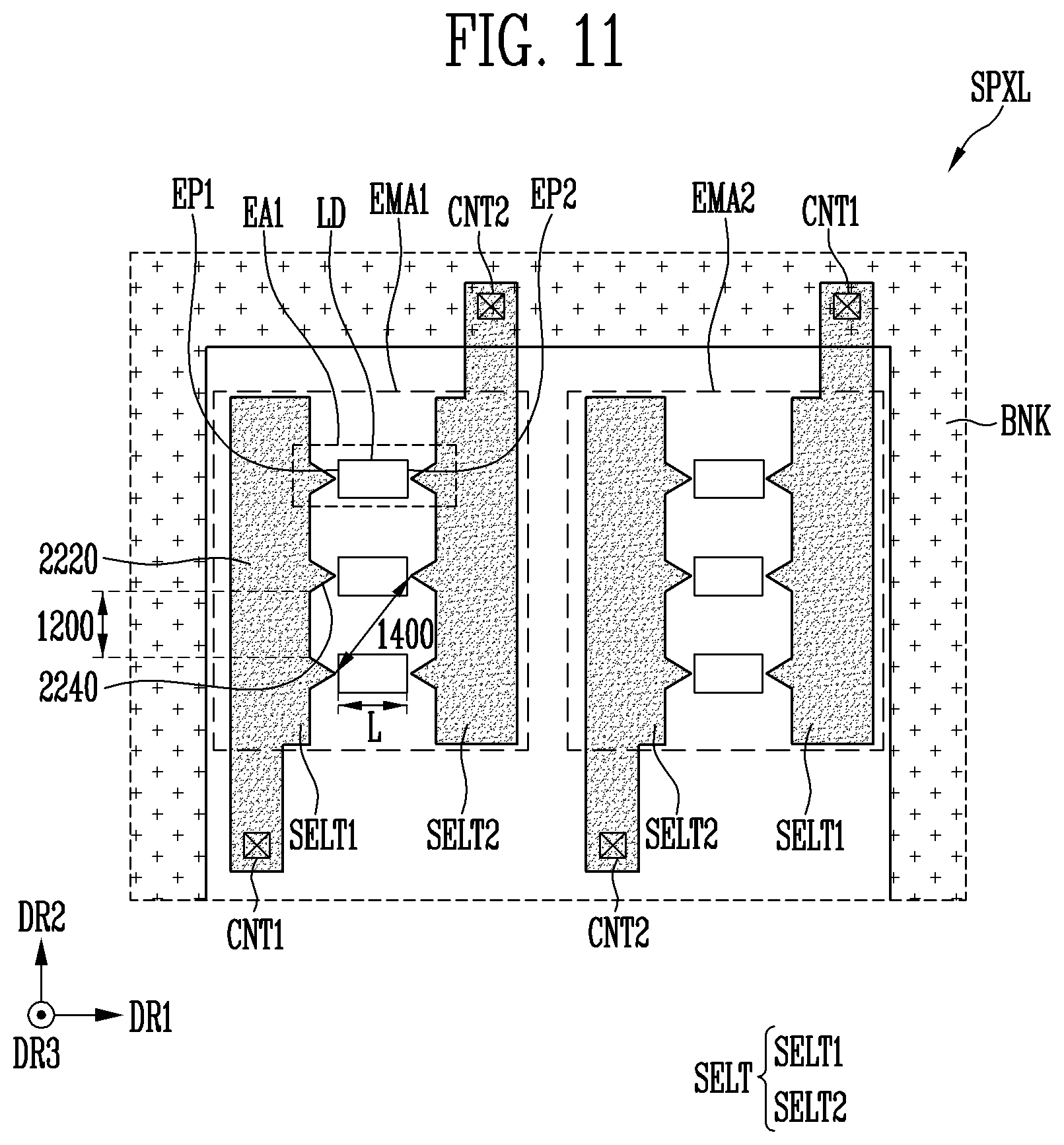 Patent US12581775 Figure 11 – Display device and method of manufacturing the same