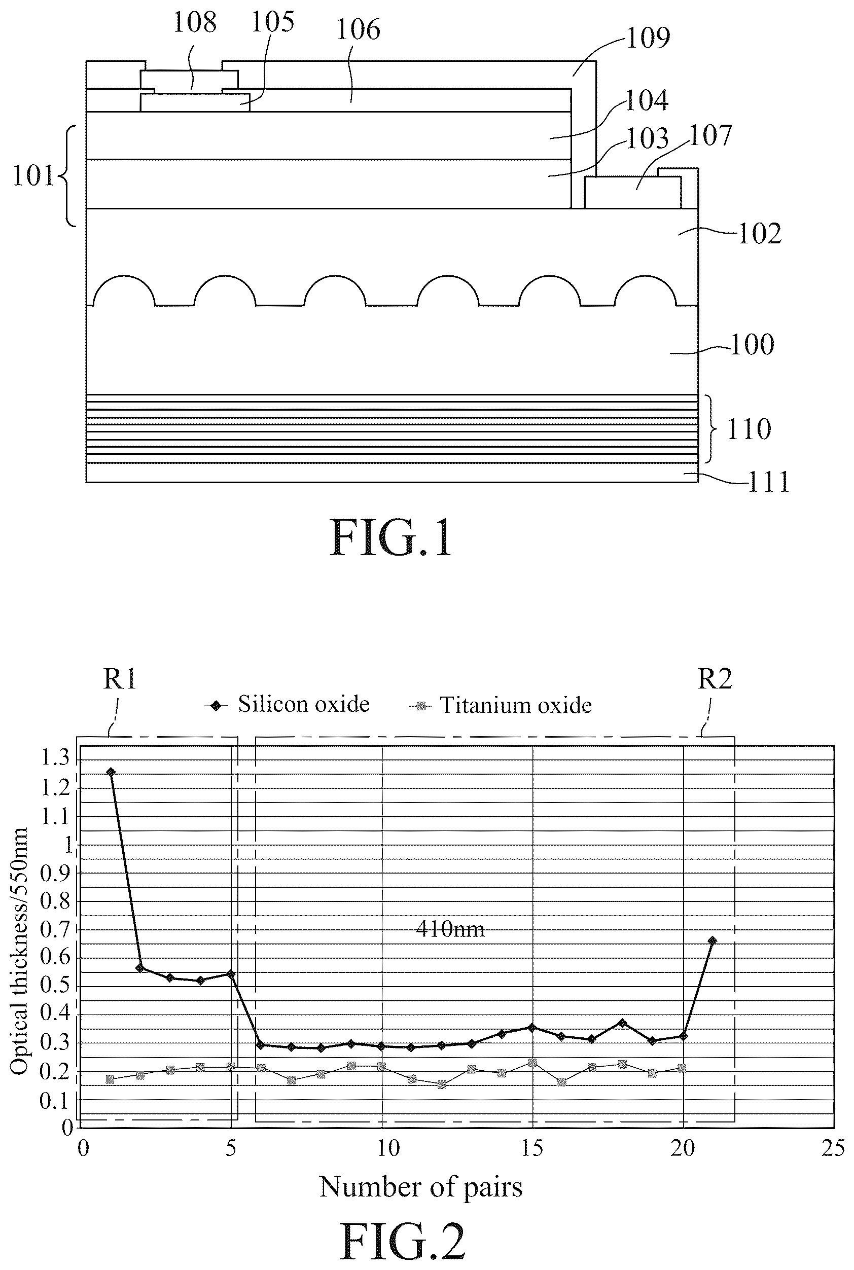 Patent US12581778 Figure 1 – Light emitting device