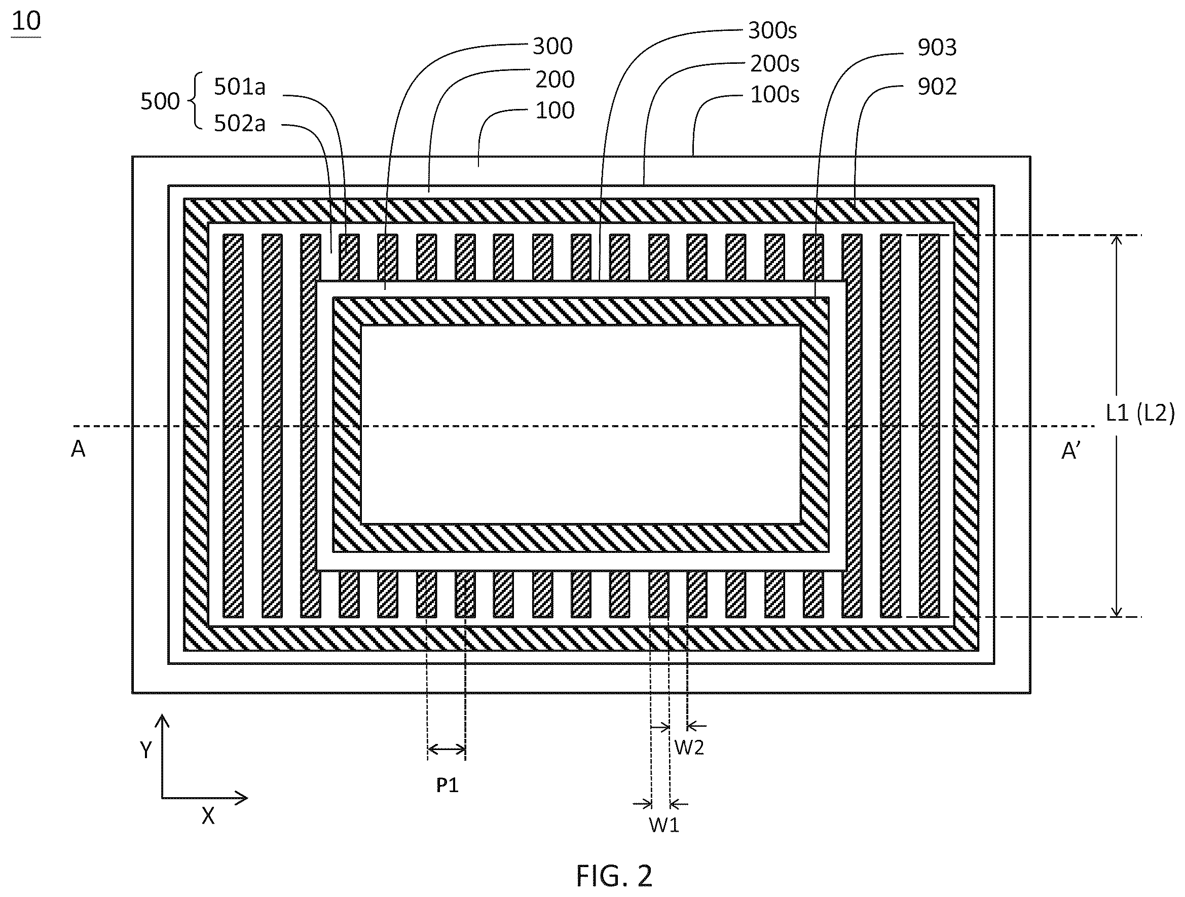 Patent US12581785 Figure 2 – Optoelectronic device