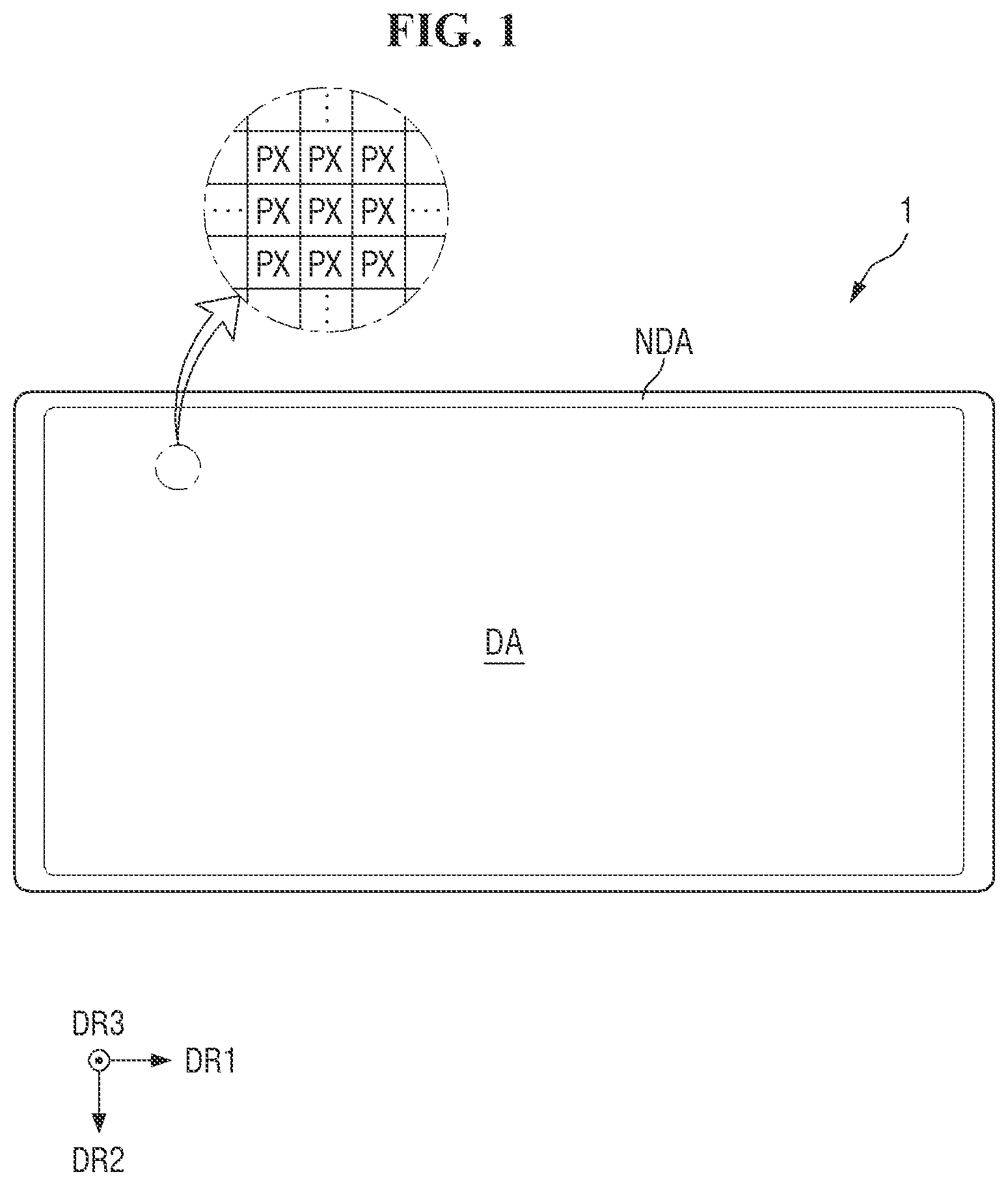 Patent US12581786 Figure 1 – Display device and manufacturing method of the same