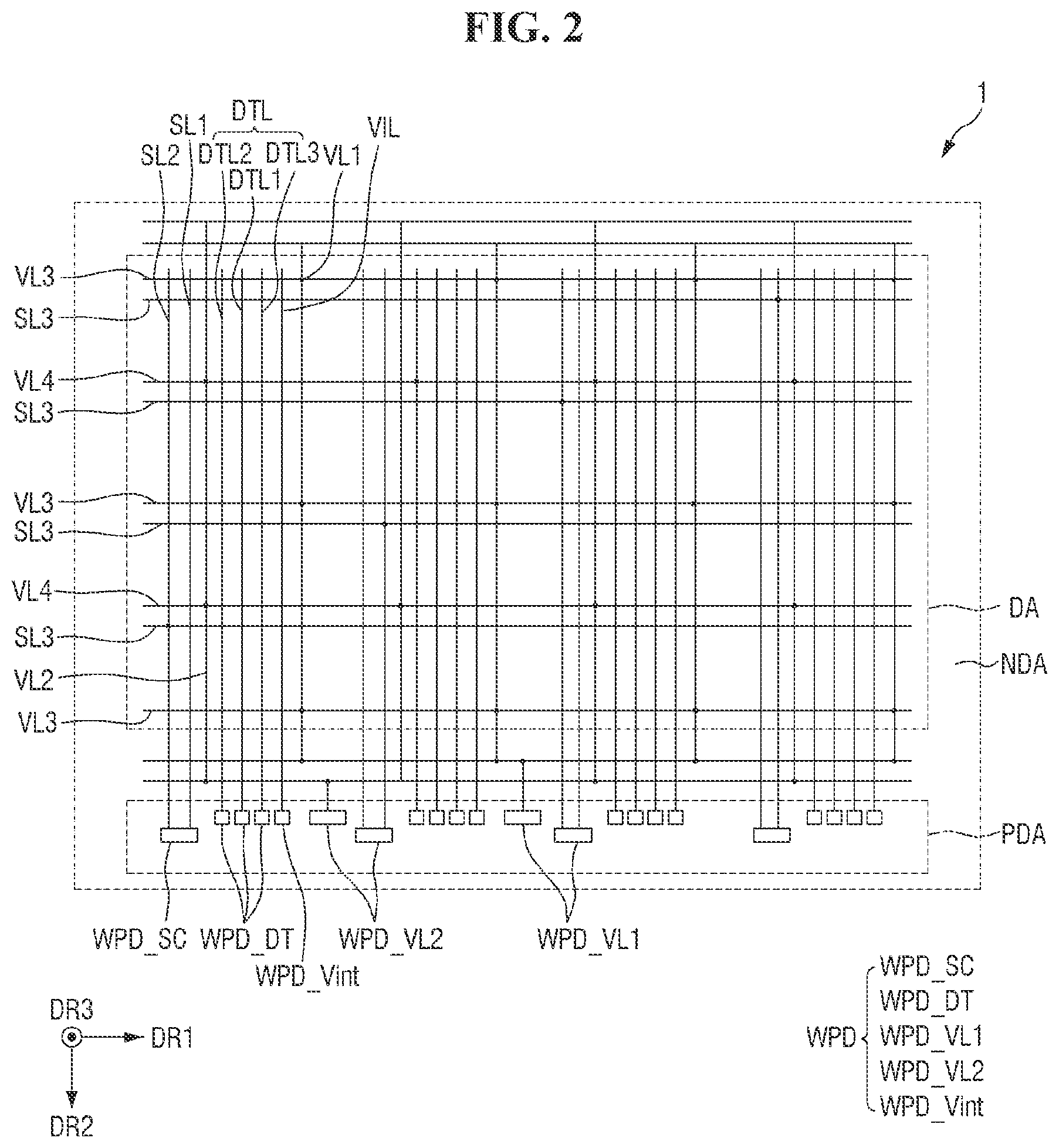 Patent US12581786 Figure 2 – Display device and manufacturing method of the same
