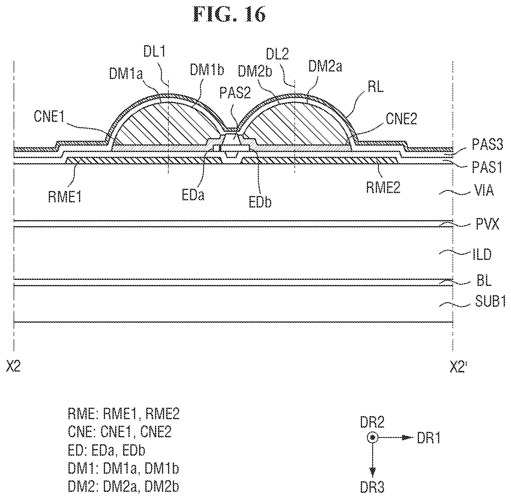 Patent US12581786 Figure 16 – Display device and manufacturing method of the same