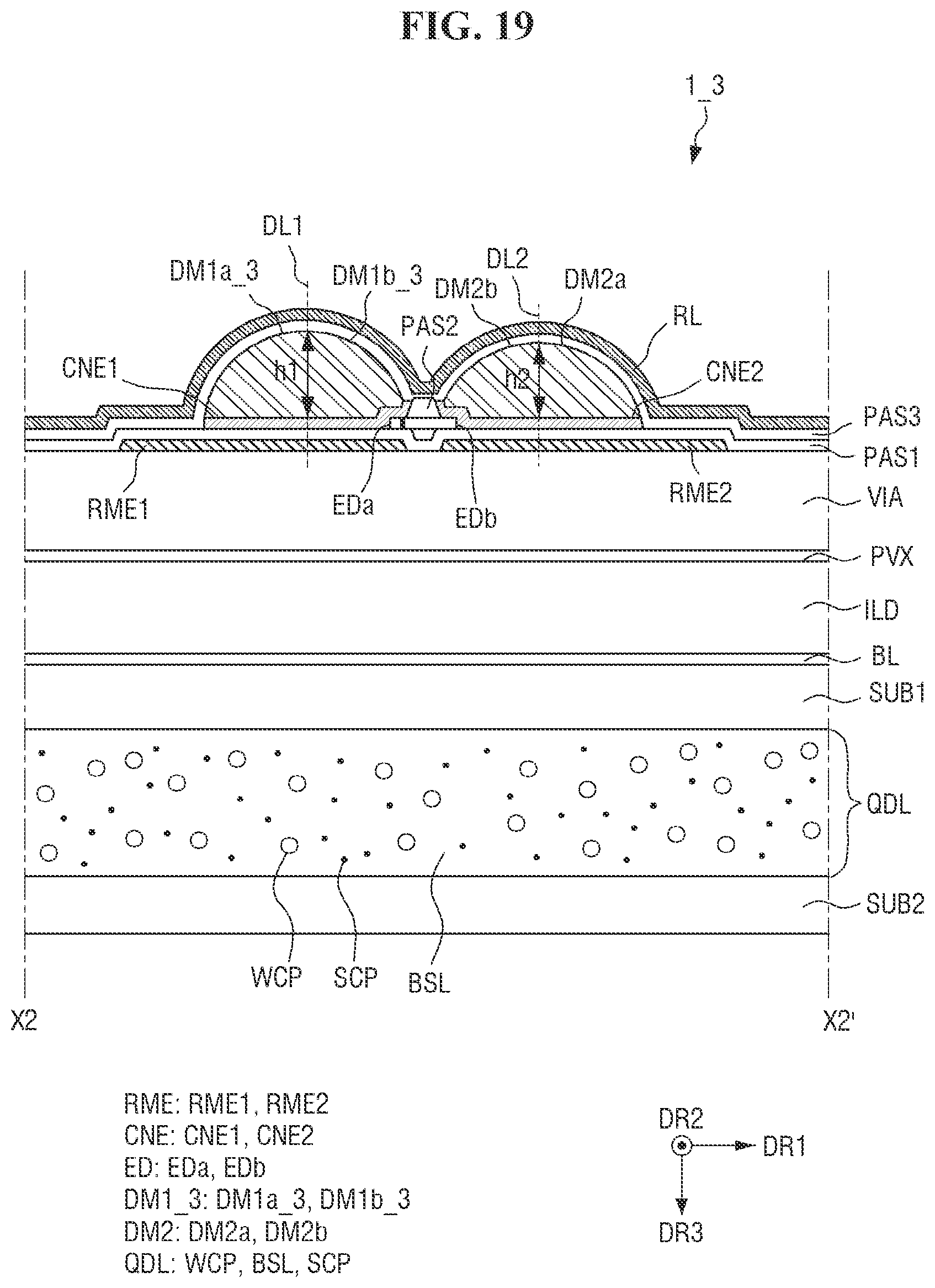 Patent US12581786 Figure 19 – Display device and manufacturing method of the same