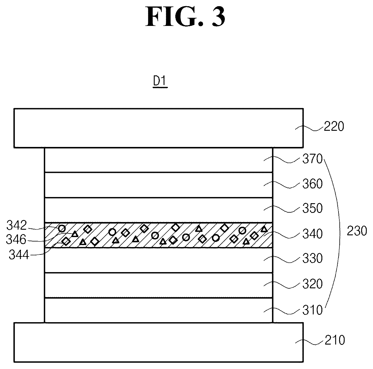 Patent US12581791 Figure 3 – Organic light emitting diode and organic light emitting device having thereof