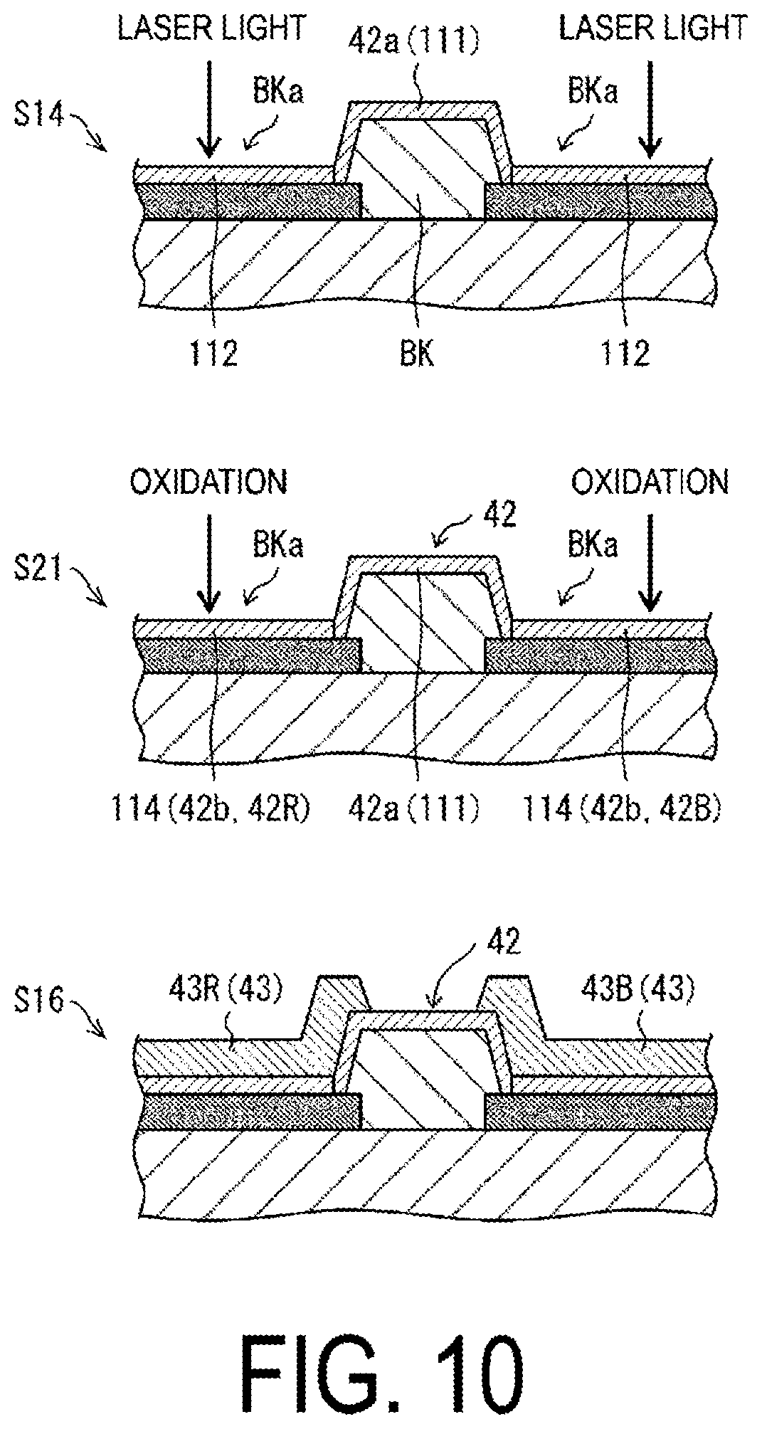 Patent US12581795 Figure 8 – Display device and method for manufacturing same