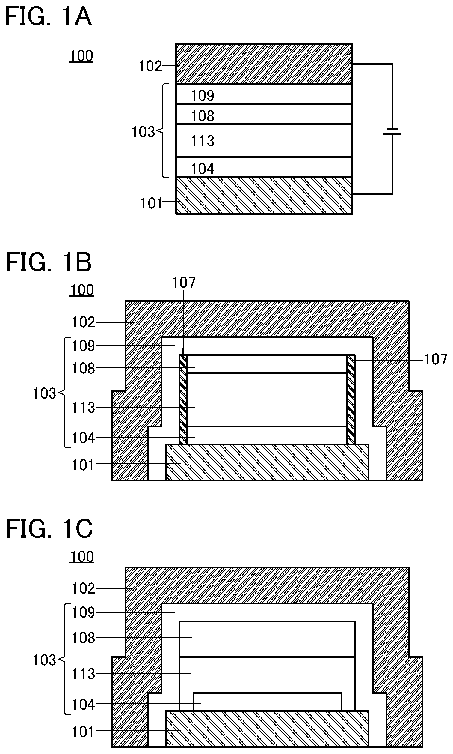 Patent US12581796 Figure 1 – Light-emitting device, light-emitting apparatus, electronic device, and lighting device