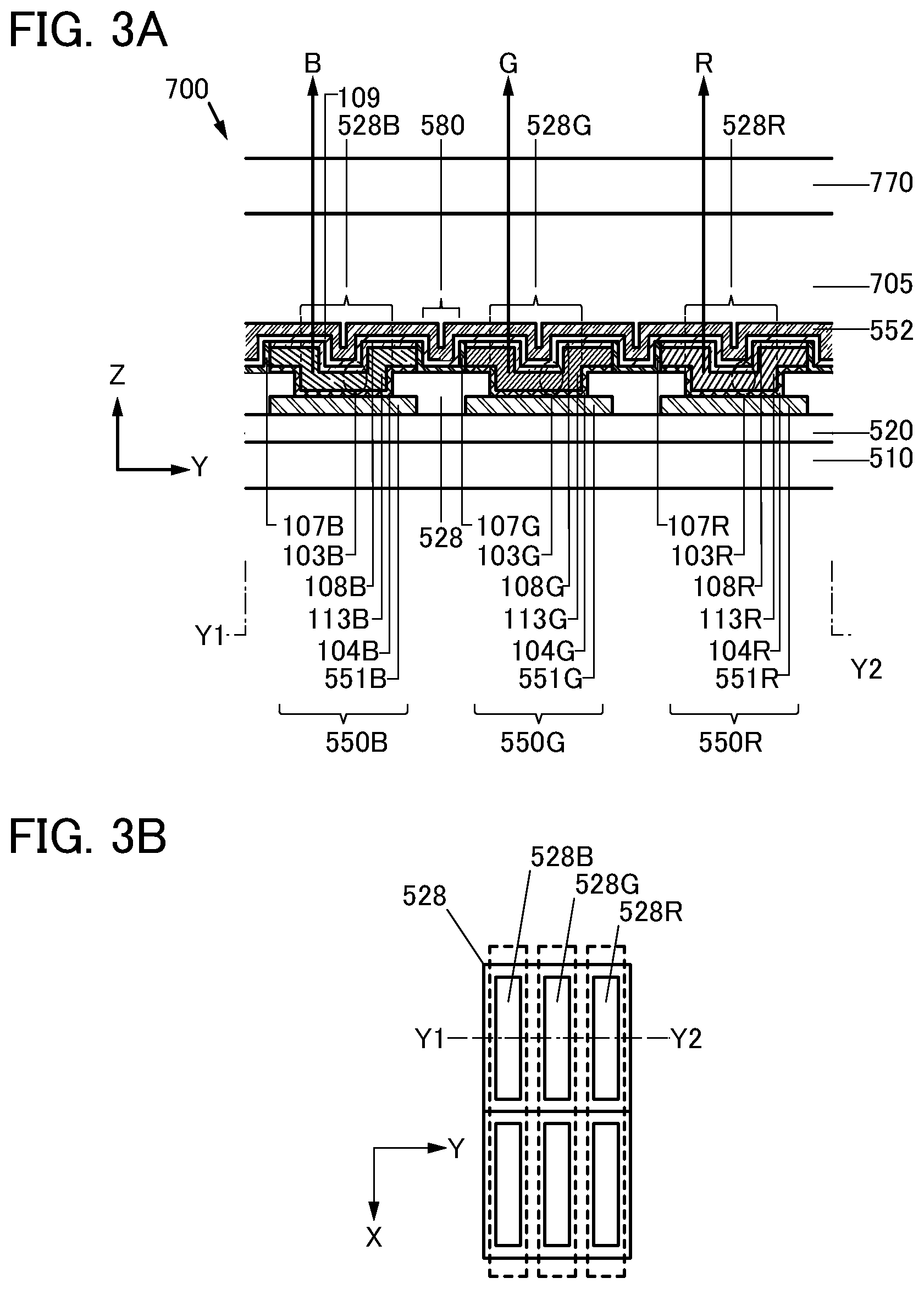 Patent US12581796 Figure 3 – Light-emitting device, light-emitting apparatus, electronic device, and lighting device
