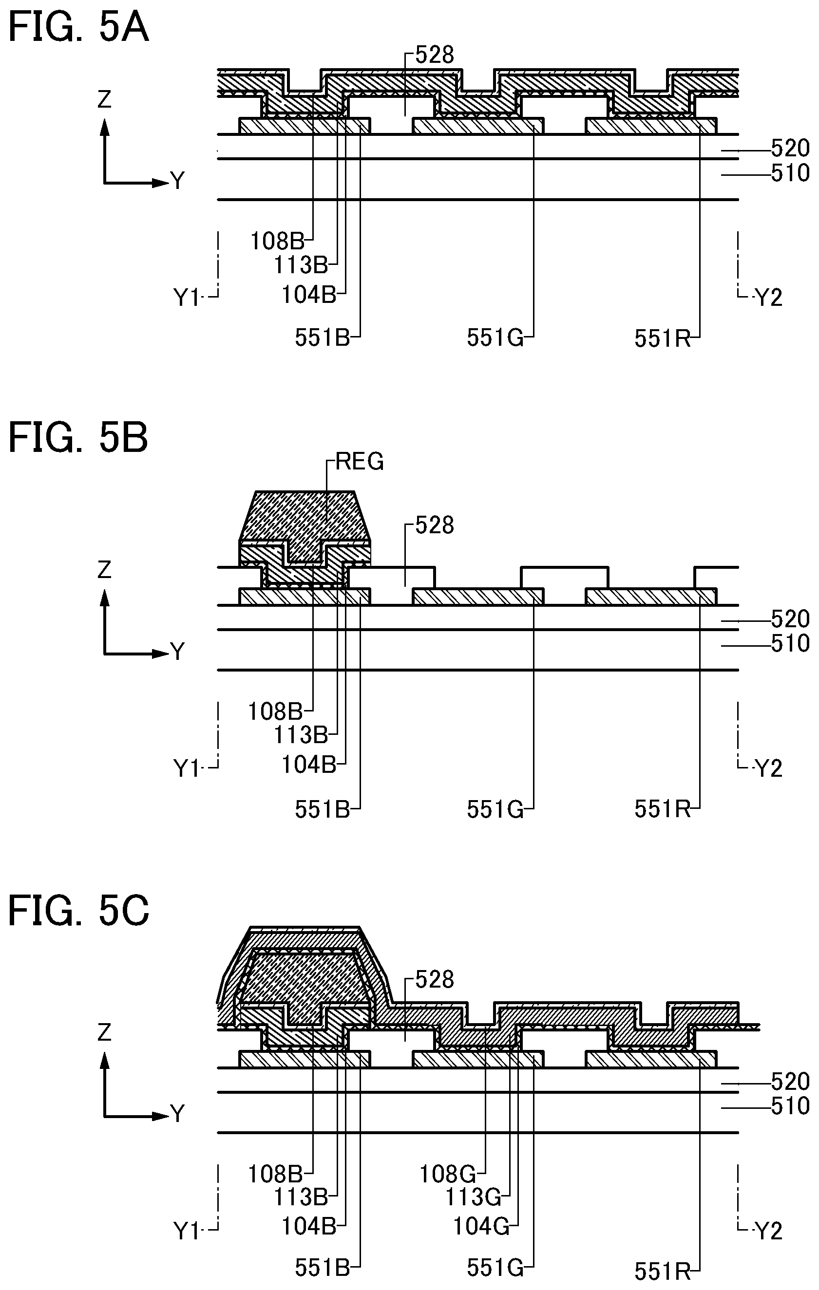 Patent US12581796 Figure 5 – Light-emitting device, light-emitting apparatus, electronic device, and lighting device