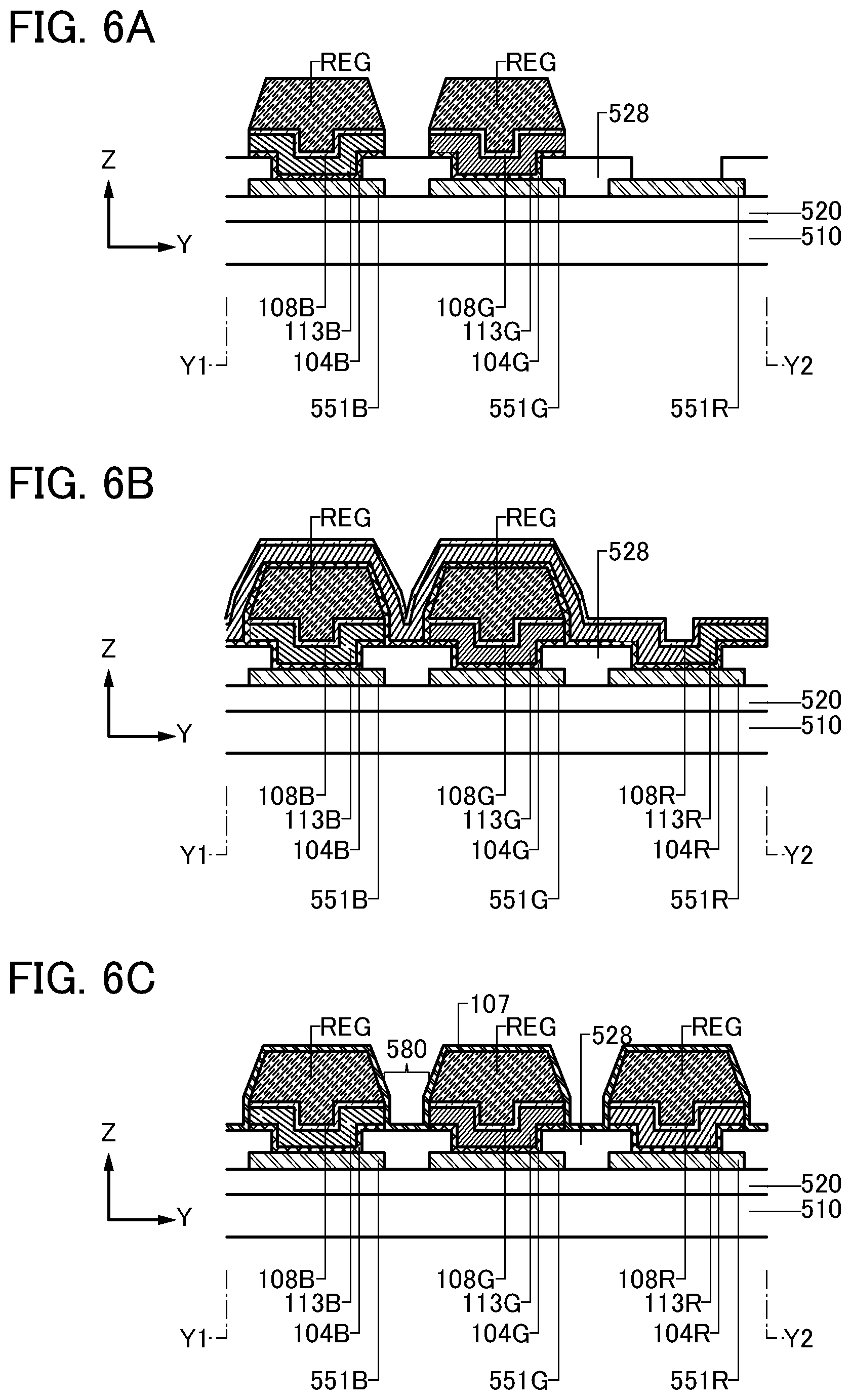 Patent US12581796 Figure 6 – Light-emitting device, light-emitting apparatus, electronic device, and lighting device
