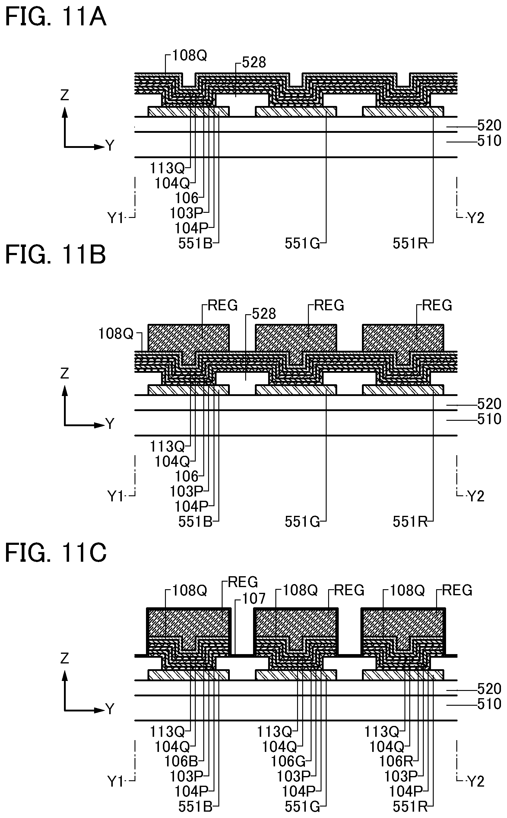 Patent US12581796 Figure 11 – Light-emitting device, light-emitting apparatus, electronic device, and lighting device