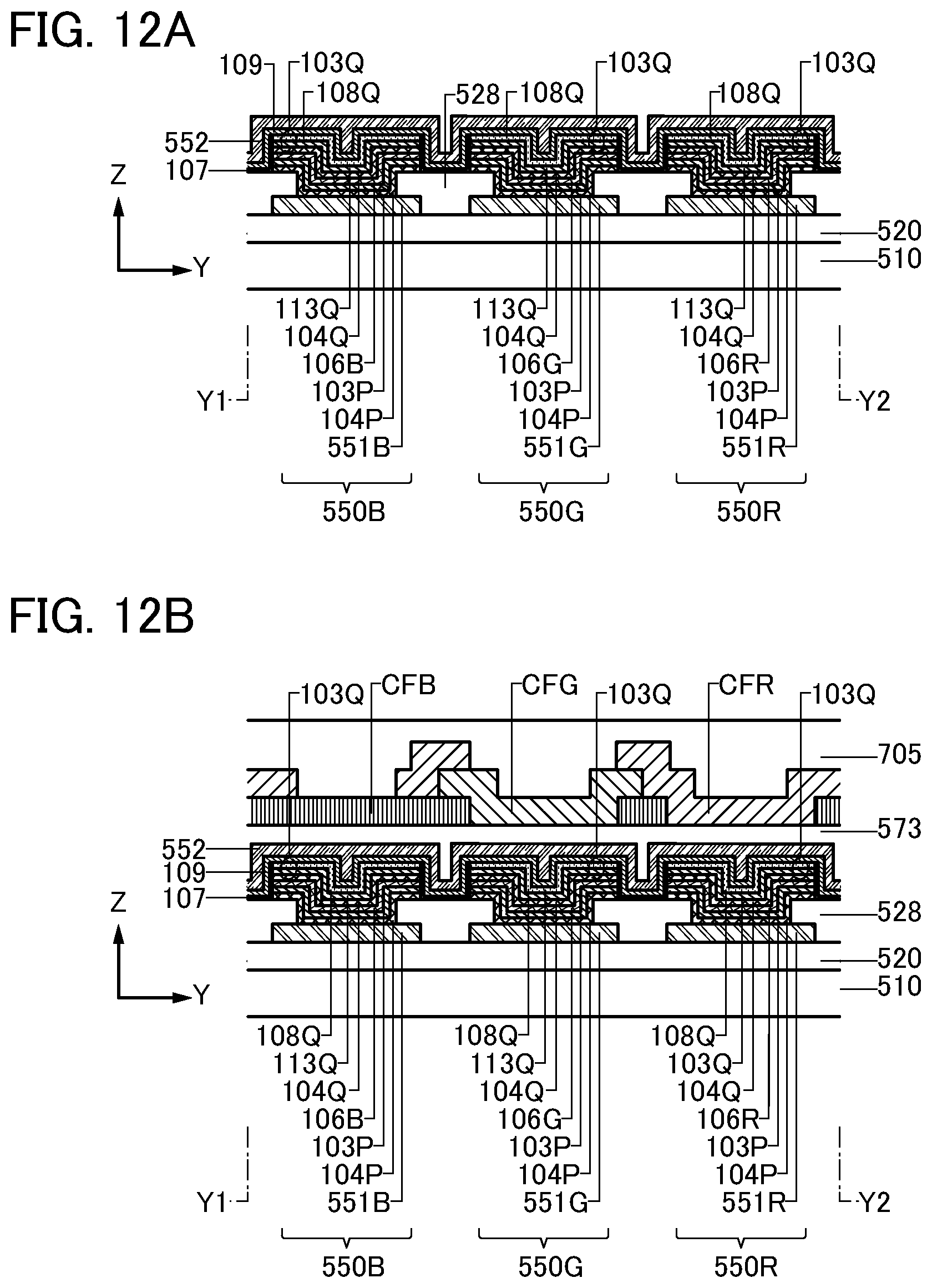 Patent US12581796 Figure 12 – Light-emitting device, light-emitting apparatus, electronic device, and lighting device