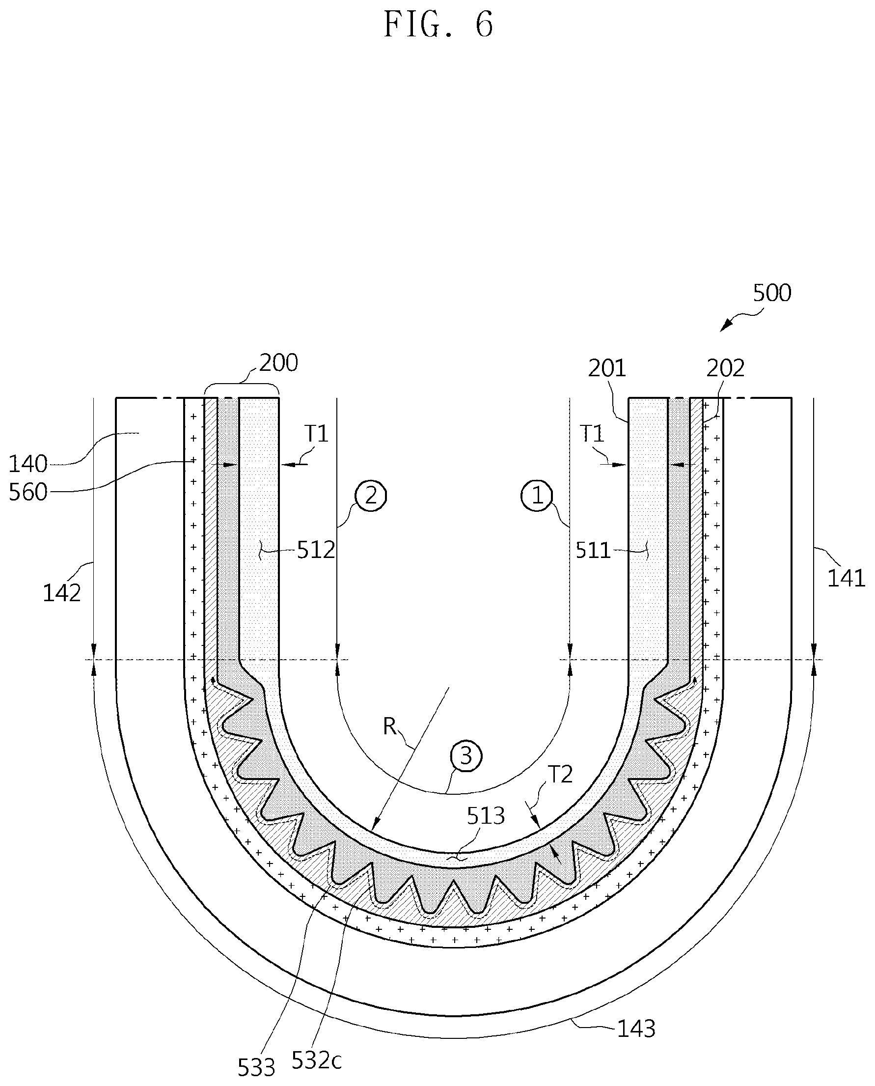 Patent US12581797 Figure 6 – Electronic device comprising transparent cover including glass and foldable display coupled thereto