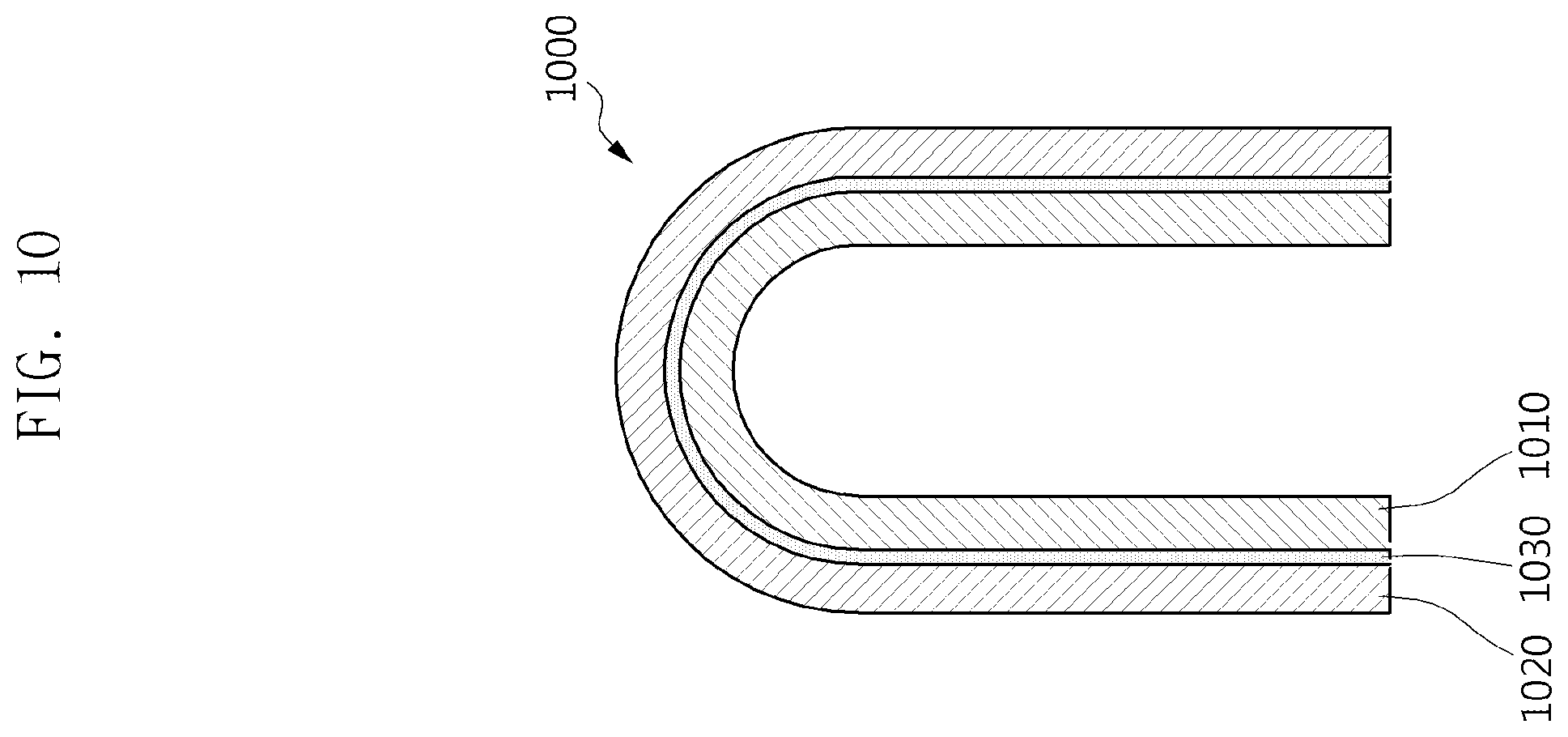 Patent US12581797 Figure 11 – Electronic device comprising transparent cover including glass and foldable display coupled thereto