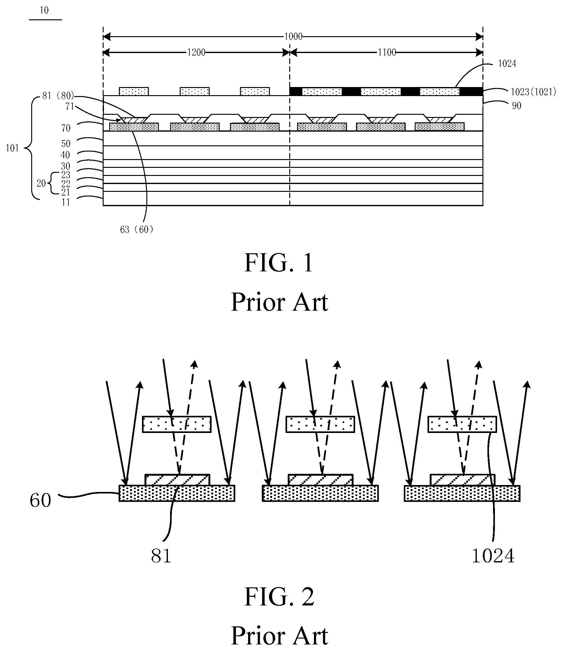 Patent US12581800 Figure 1 – Display panel and mobile terminal