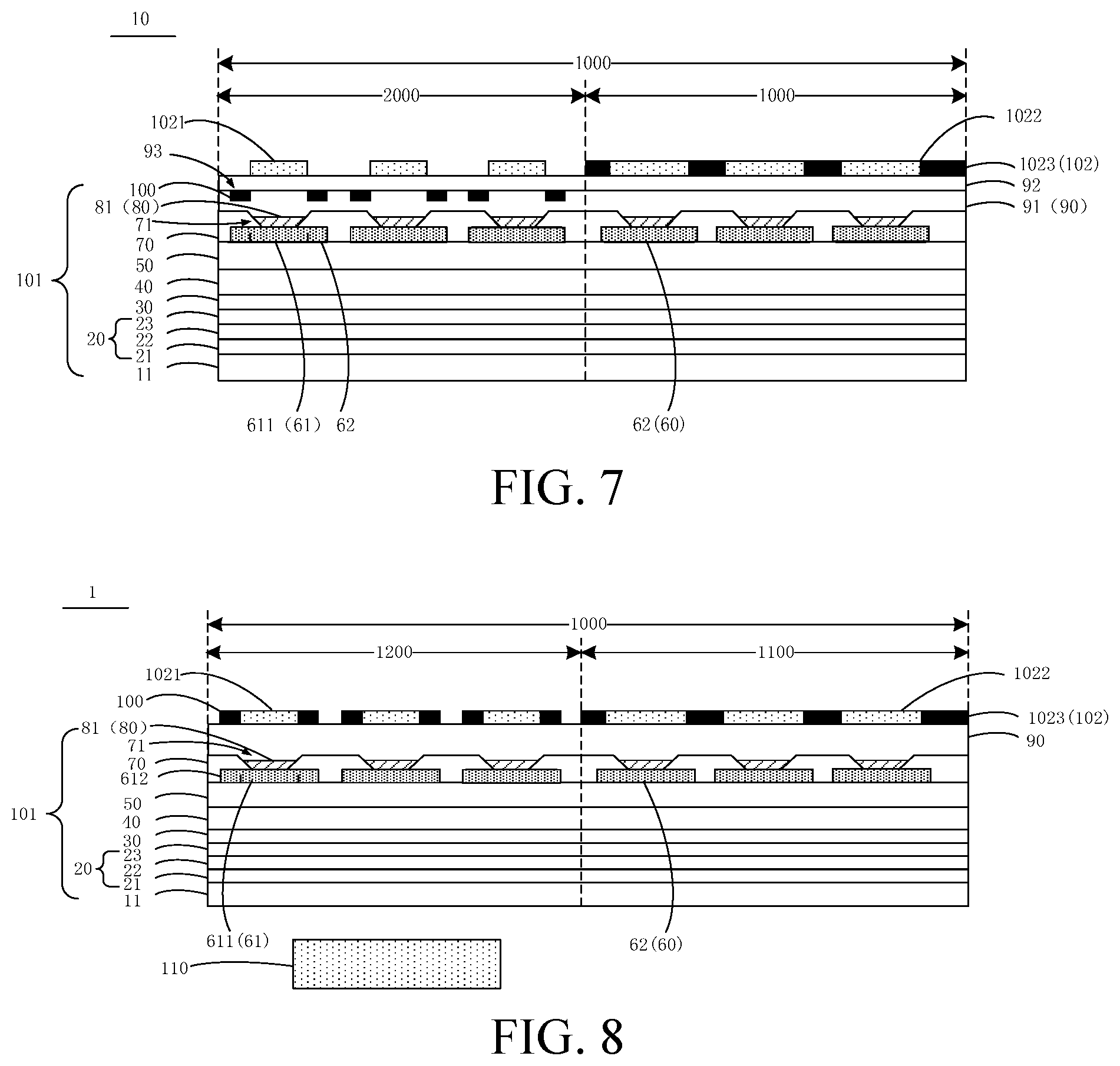Patent US12581800 Figure 4 – Display panel and mobile terminal