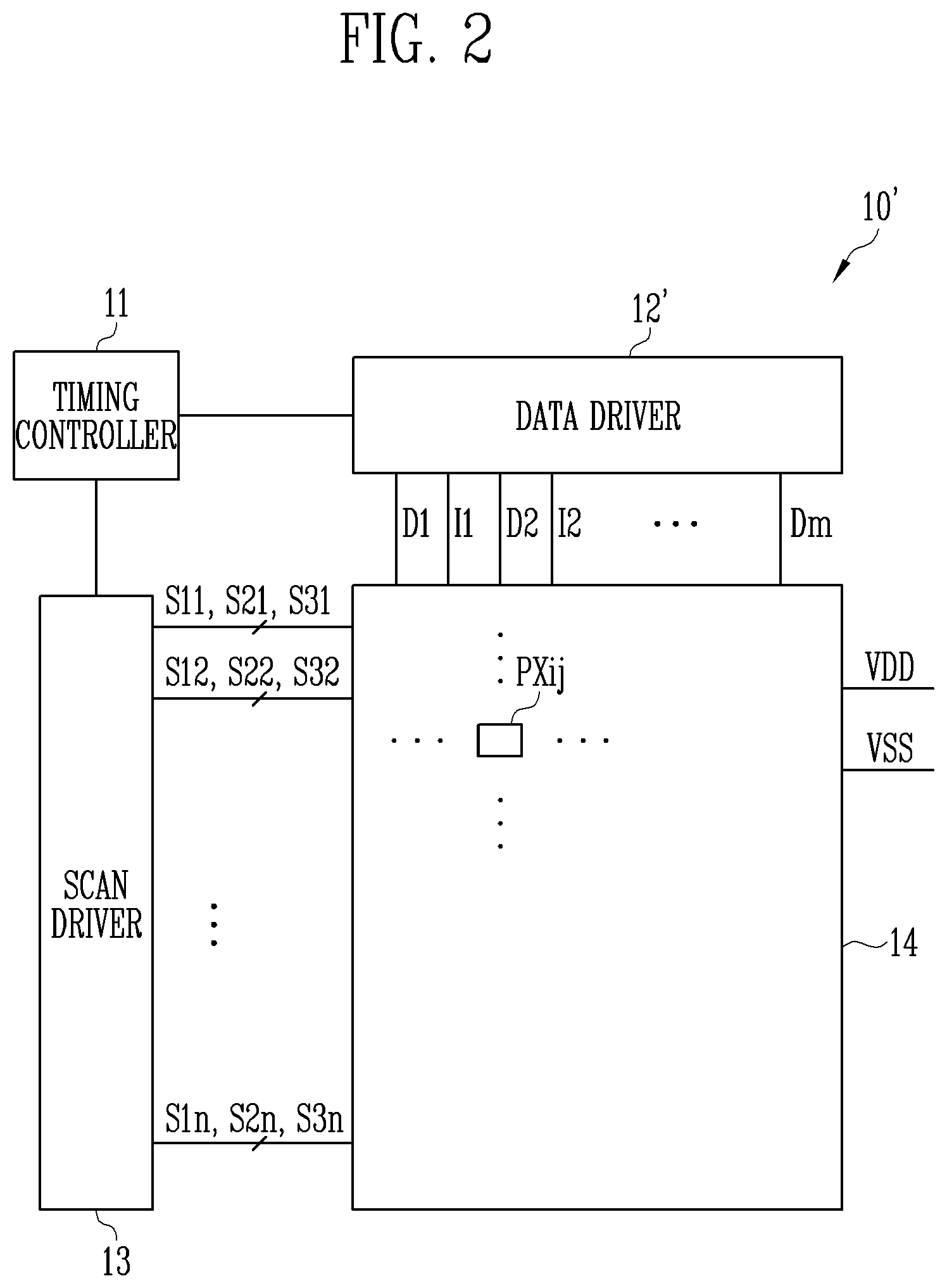 Patent US12581802 Figure 2 – Display device and driving method thereof