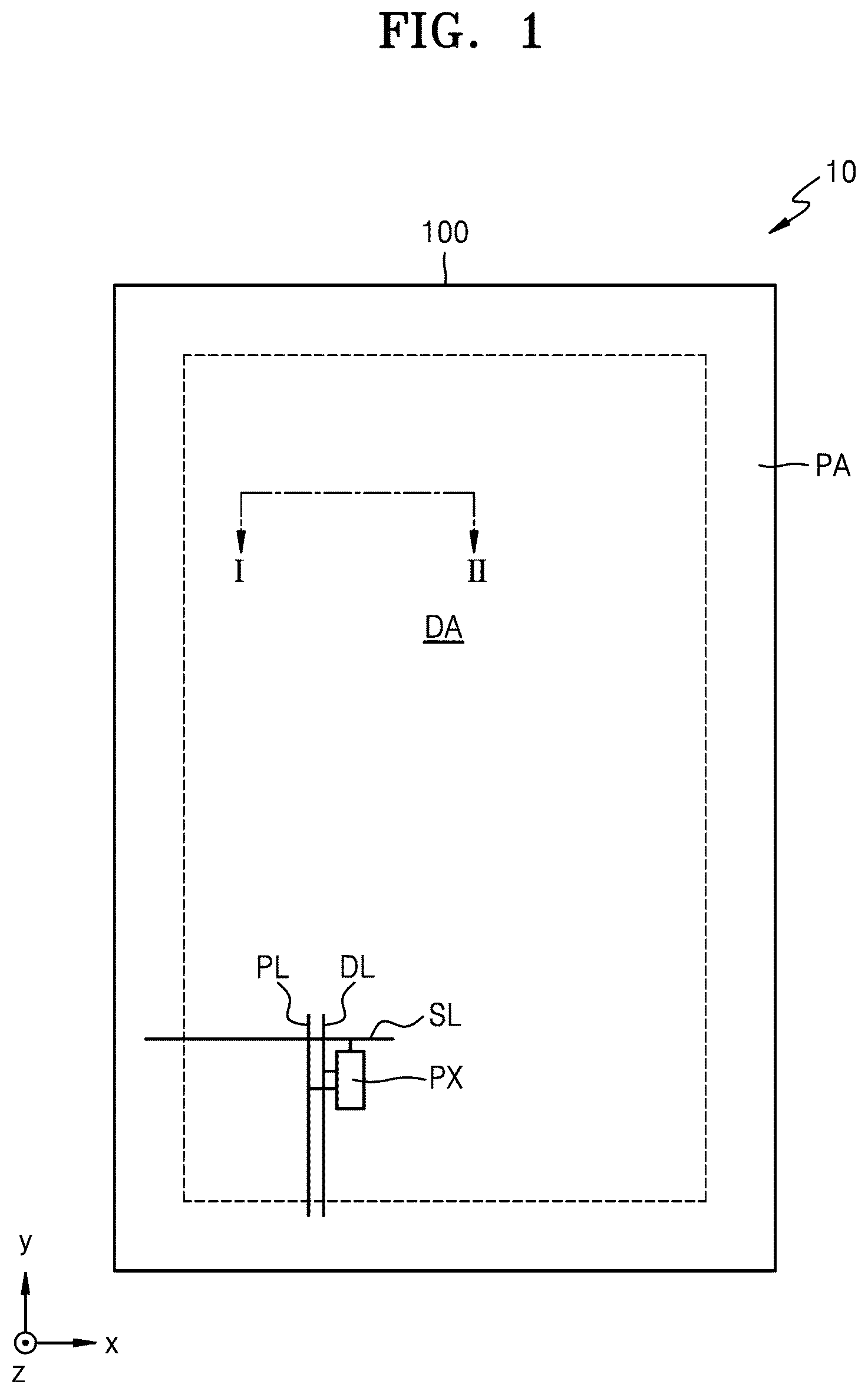 Patent US12581803 Figure 1 – Display device and method of manufacturing the same
