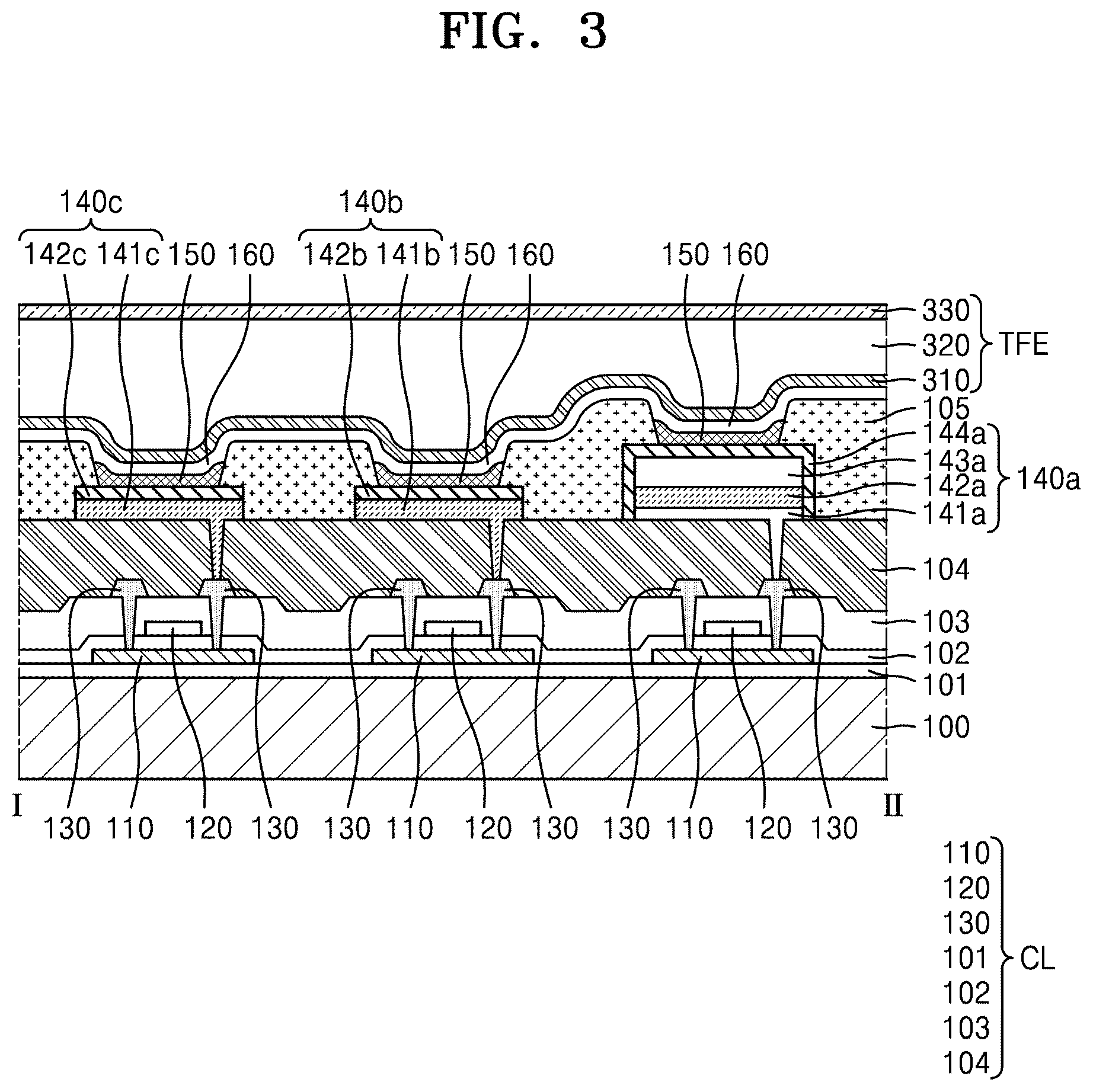 Patent US12581803 Figure 3 – Display device and method of manufacturing the same