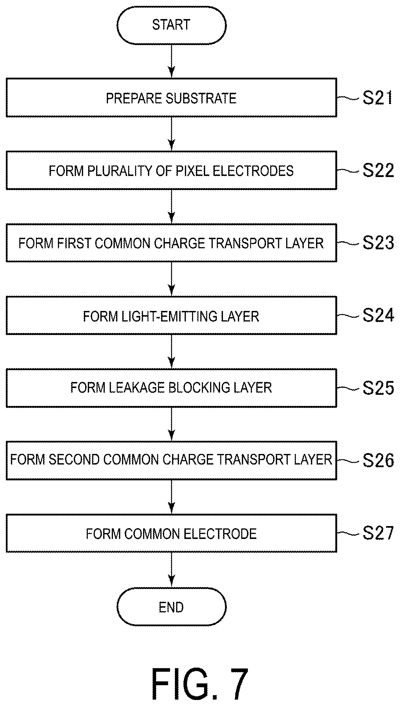 Patent US12581805 Figure 8 – Display device and method for manufacturing display device
