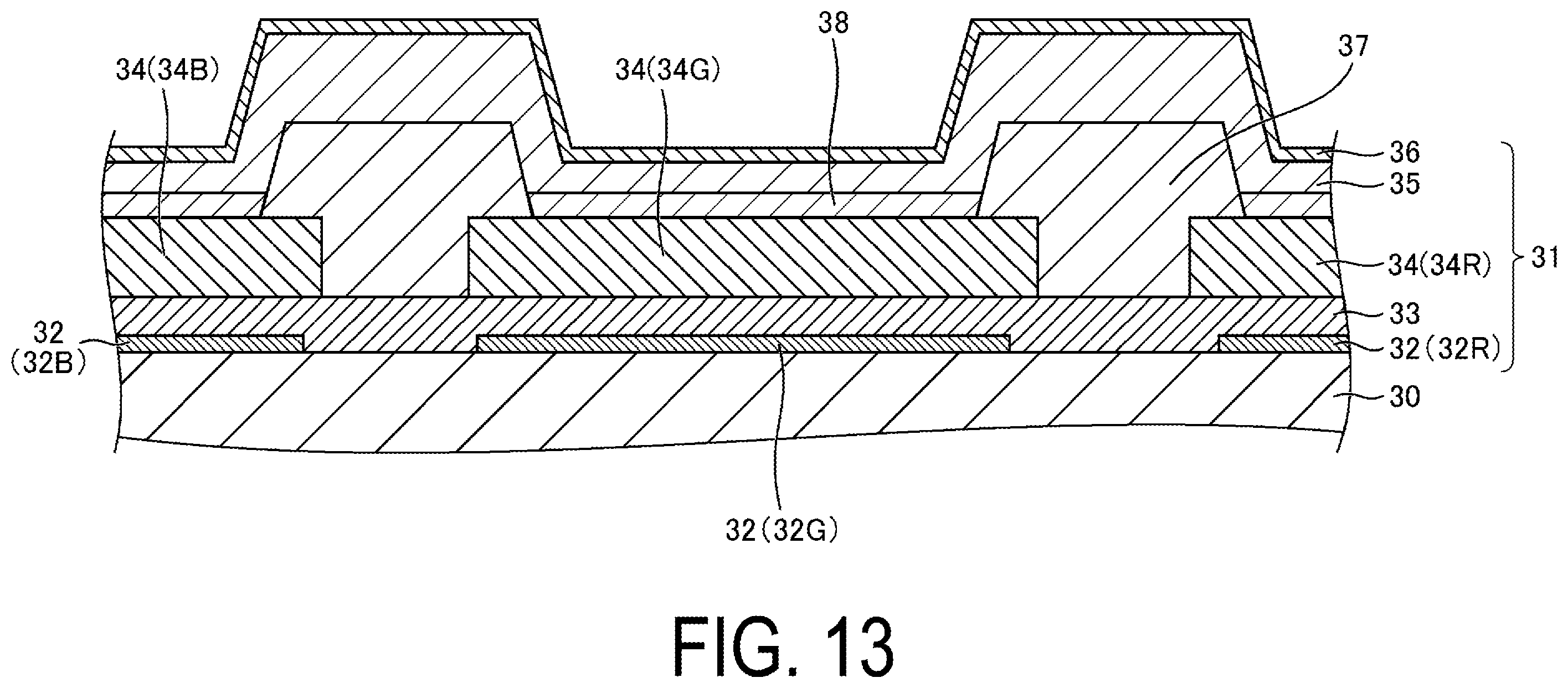 Patent US12581805 Figure 16 – Display device and method for manufacturing display device