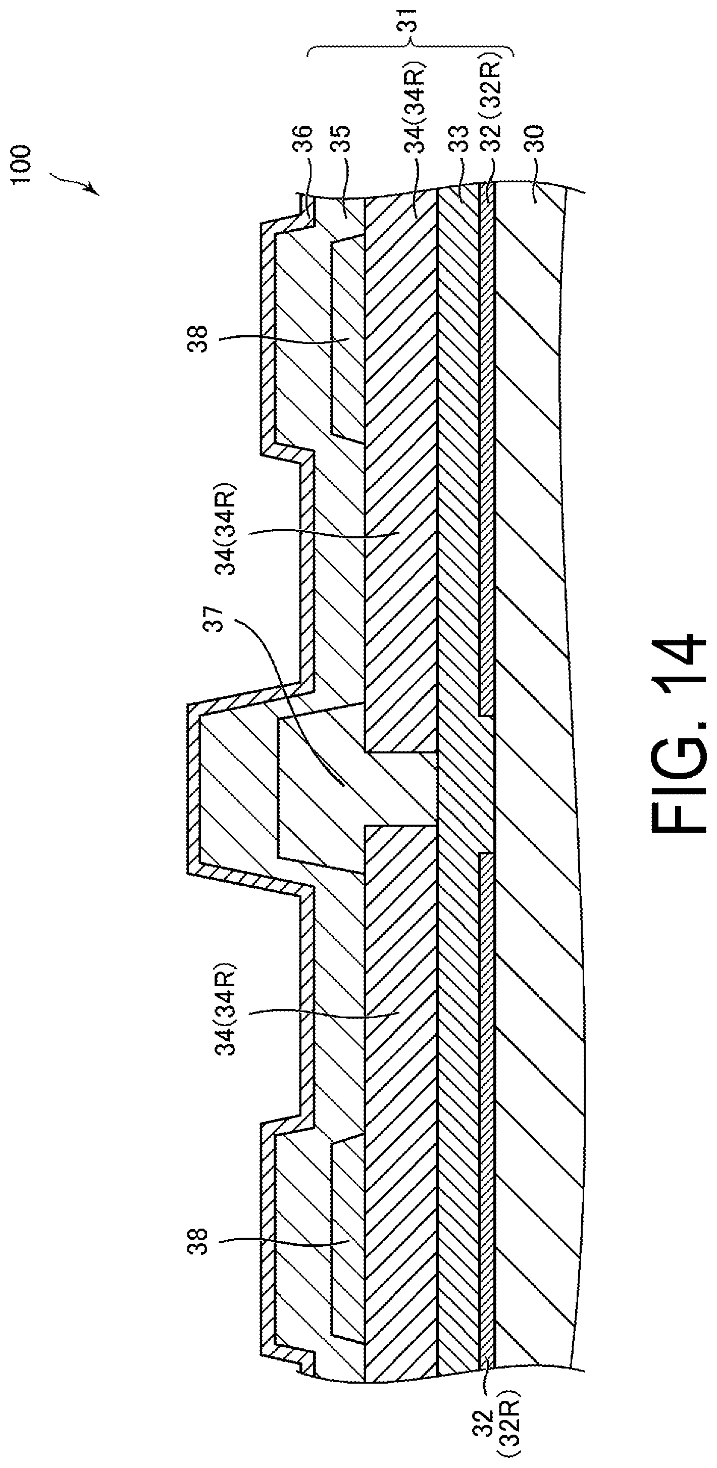 Patent US12581805 Figure 17 – Display device and method for manufacturing display device