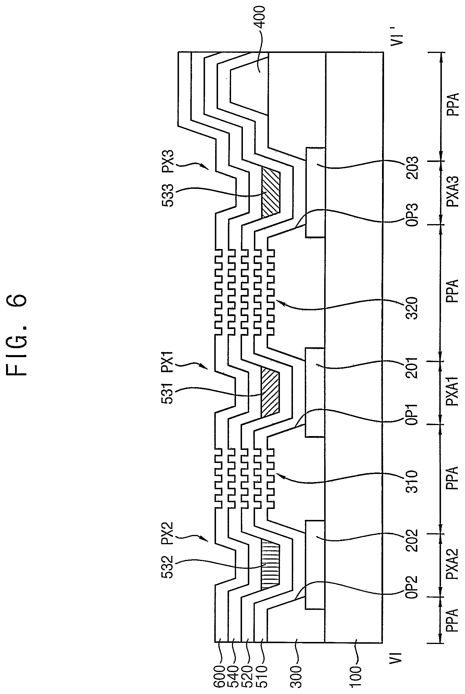 Patent US12581807 Figure 6 – Organic light emitting display device and method of manufacturing the same