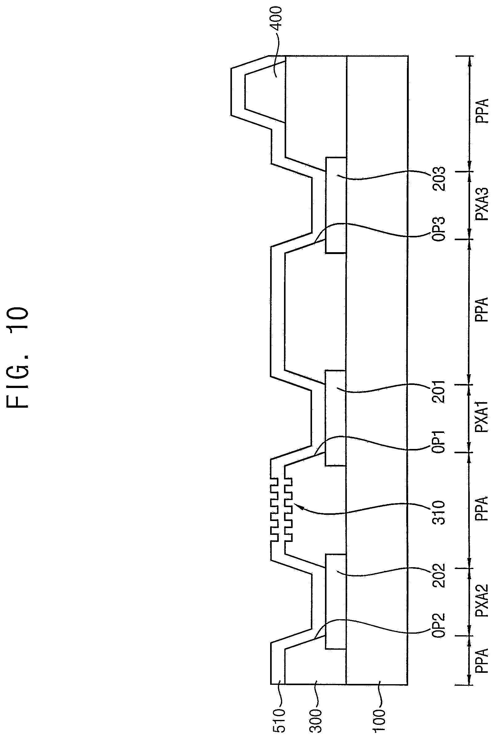 Patent US12581807 Figure 10 – Organic light emitting display device and method of manufacturing the same
