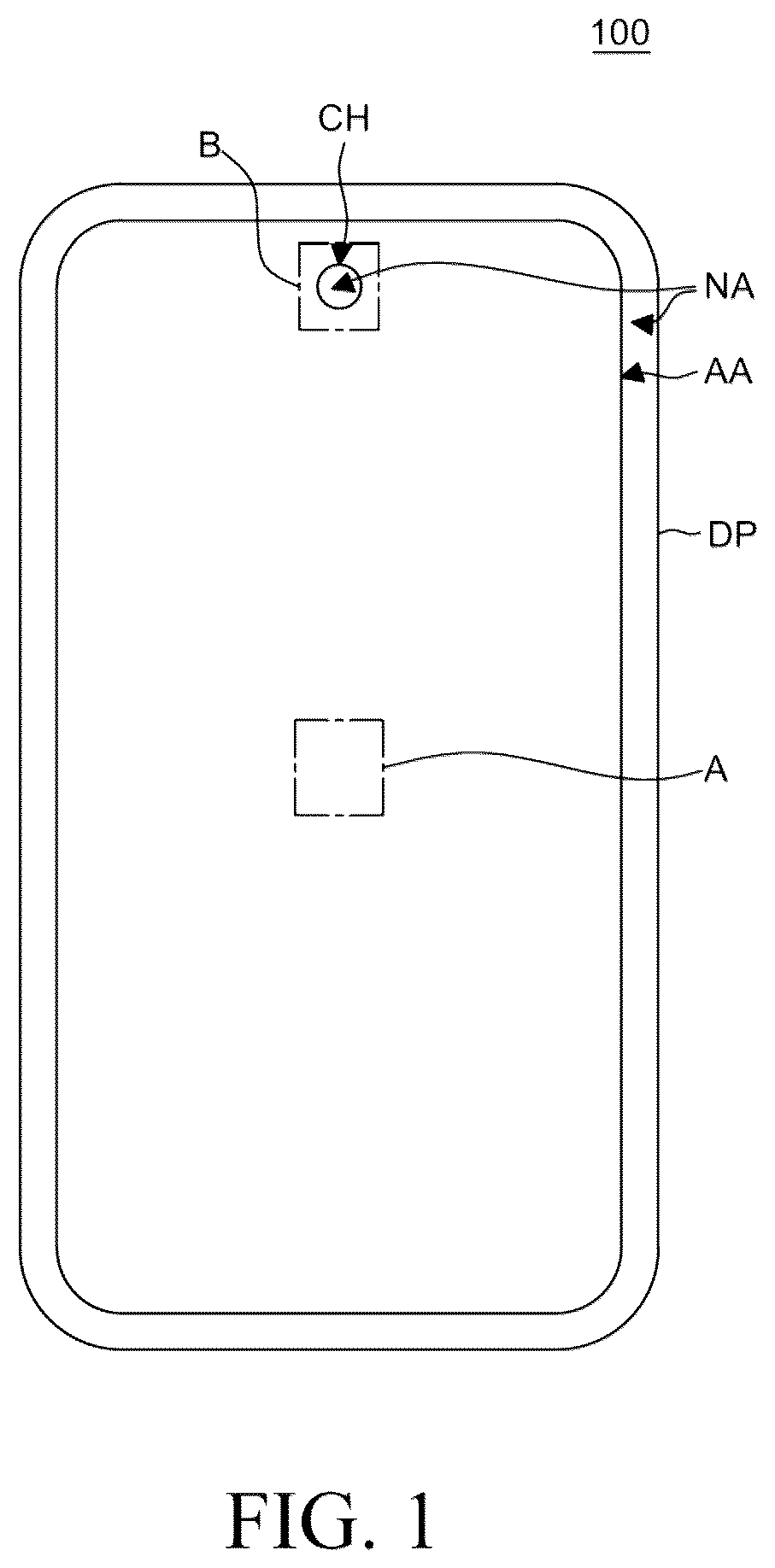 Patent US12581808 Figure 1 – Electroluminescent display device