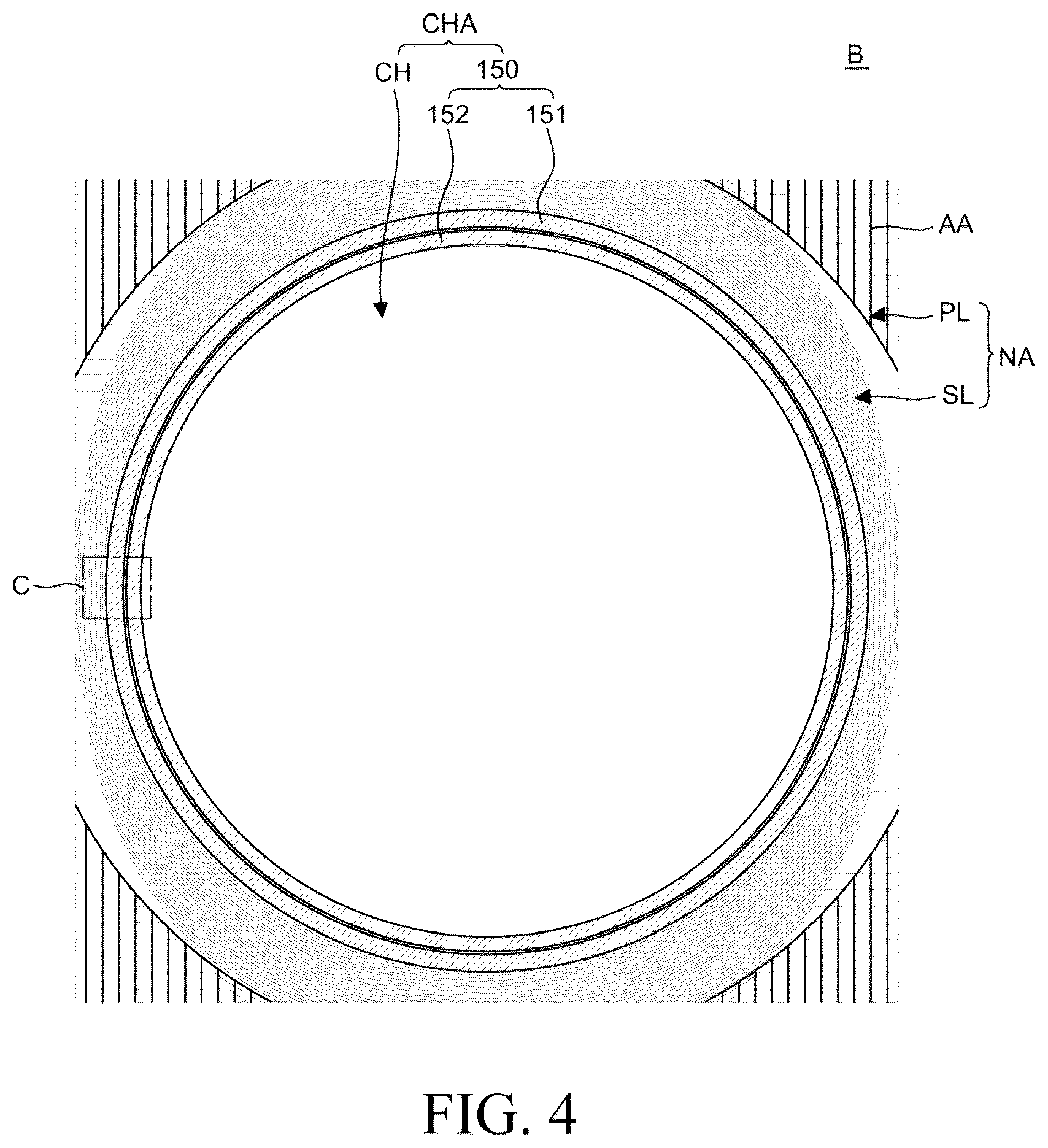 Patent US12581808 Figure 4 – Electroluminescent display device