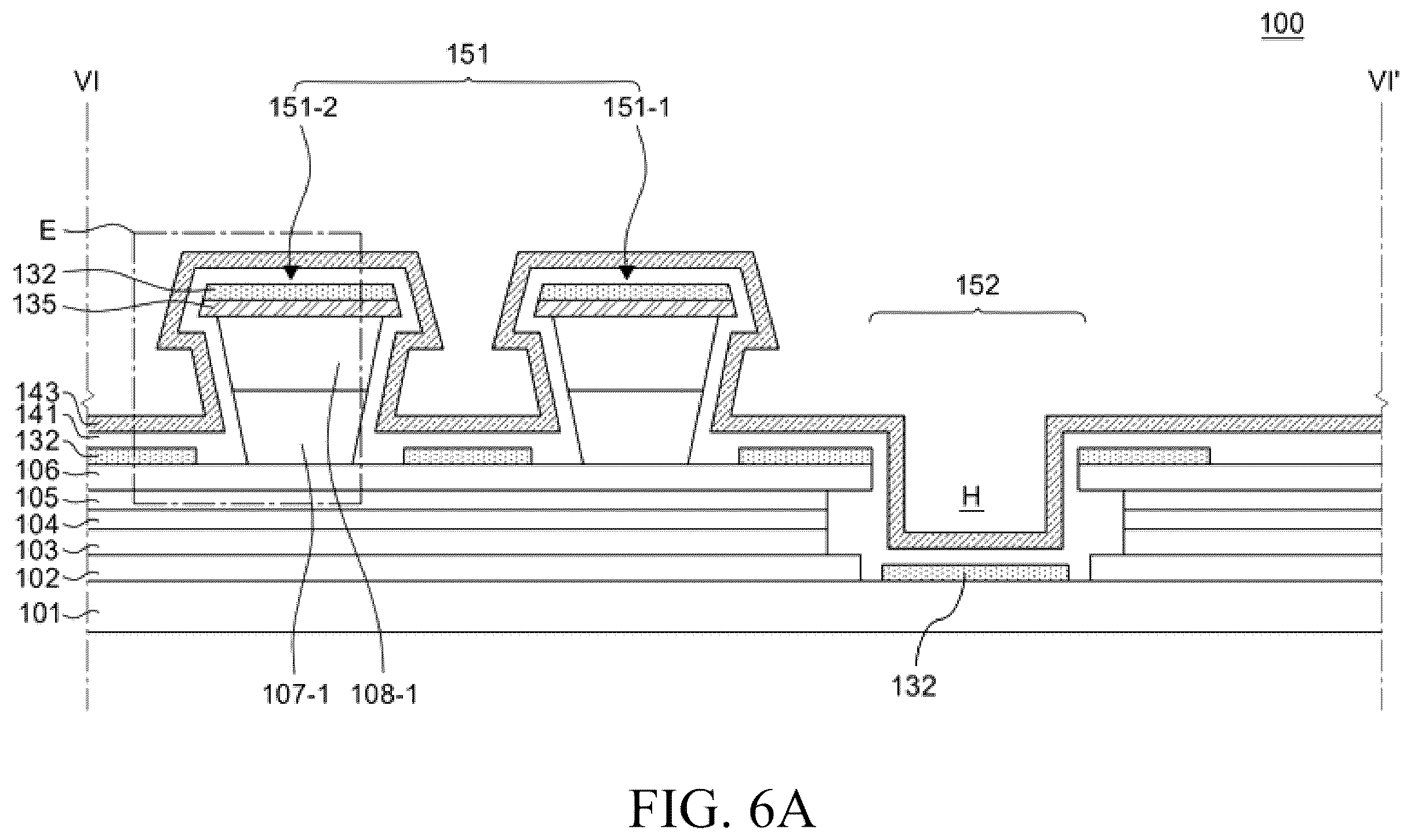 Patent US12581808 Figure 6 – Electroluminescent display device