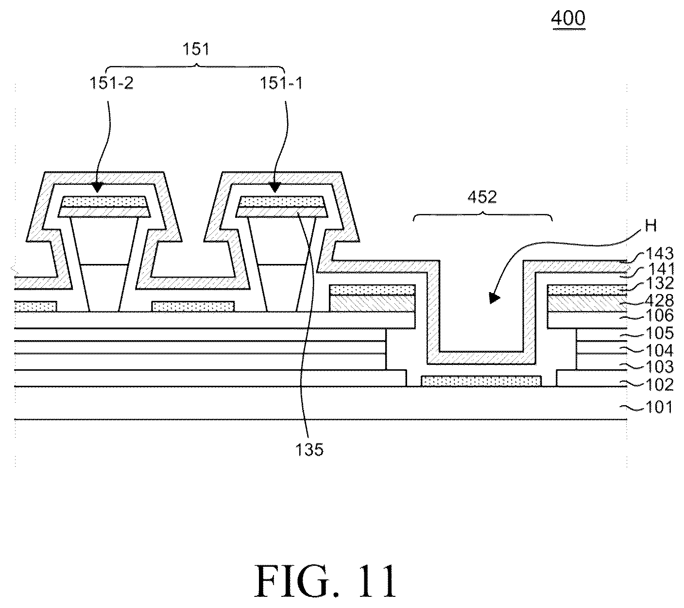 Patent US12581808 Figure 16 – Electroluminescent display device