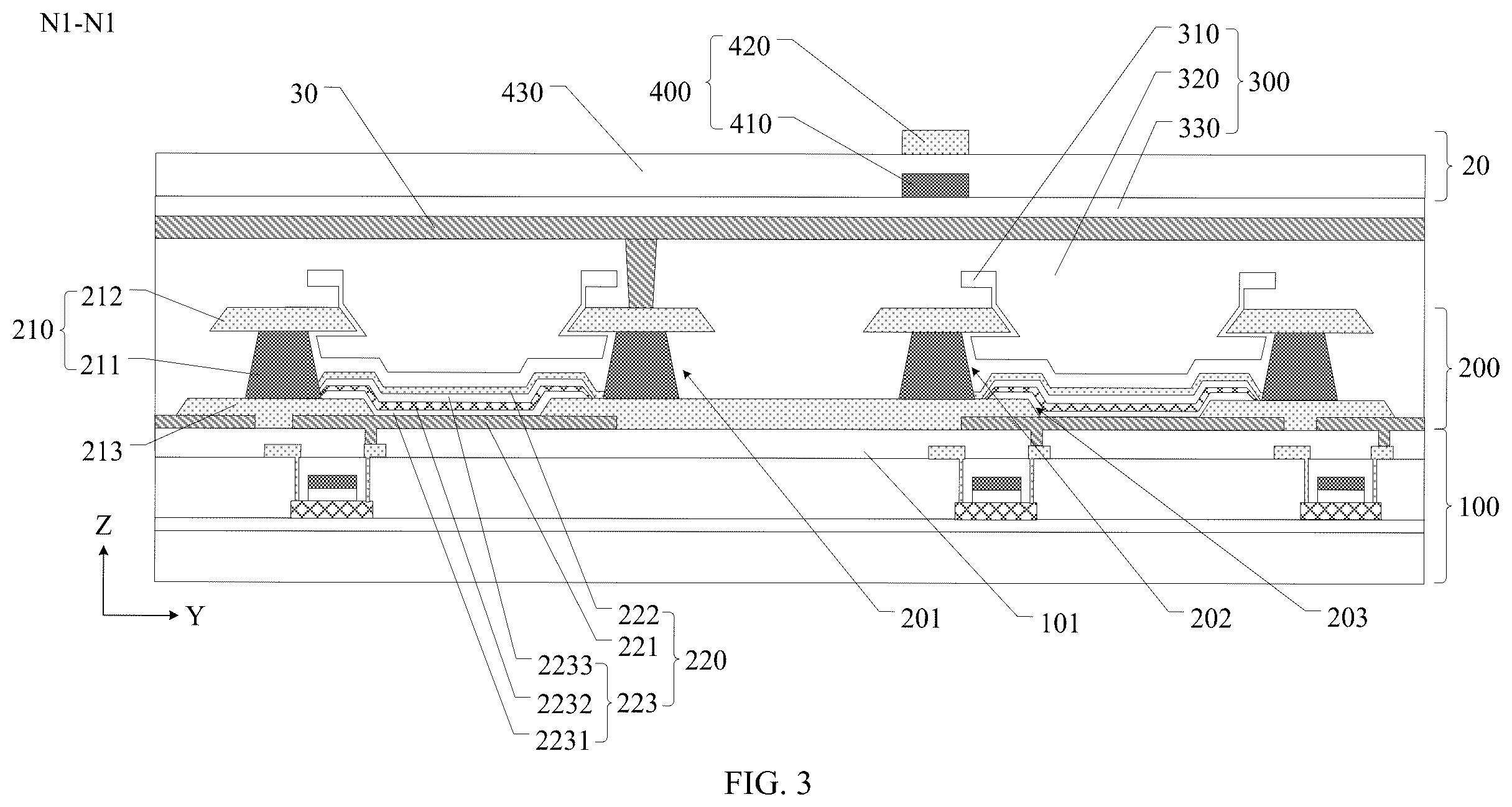 Patent US12581811 Figure 3 – Display panel and display device