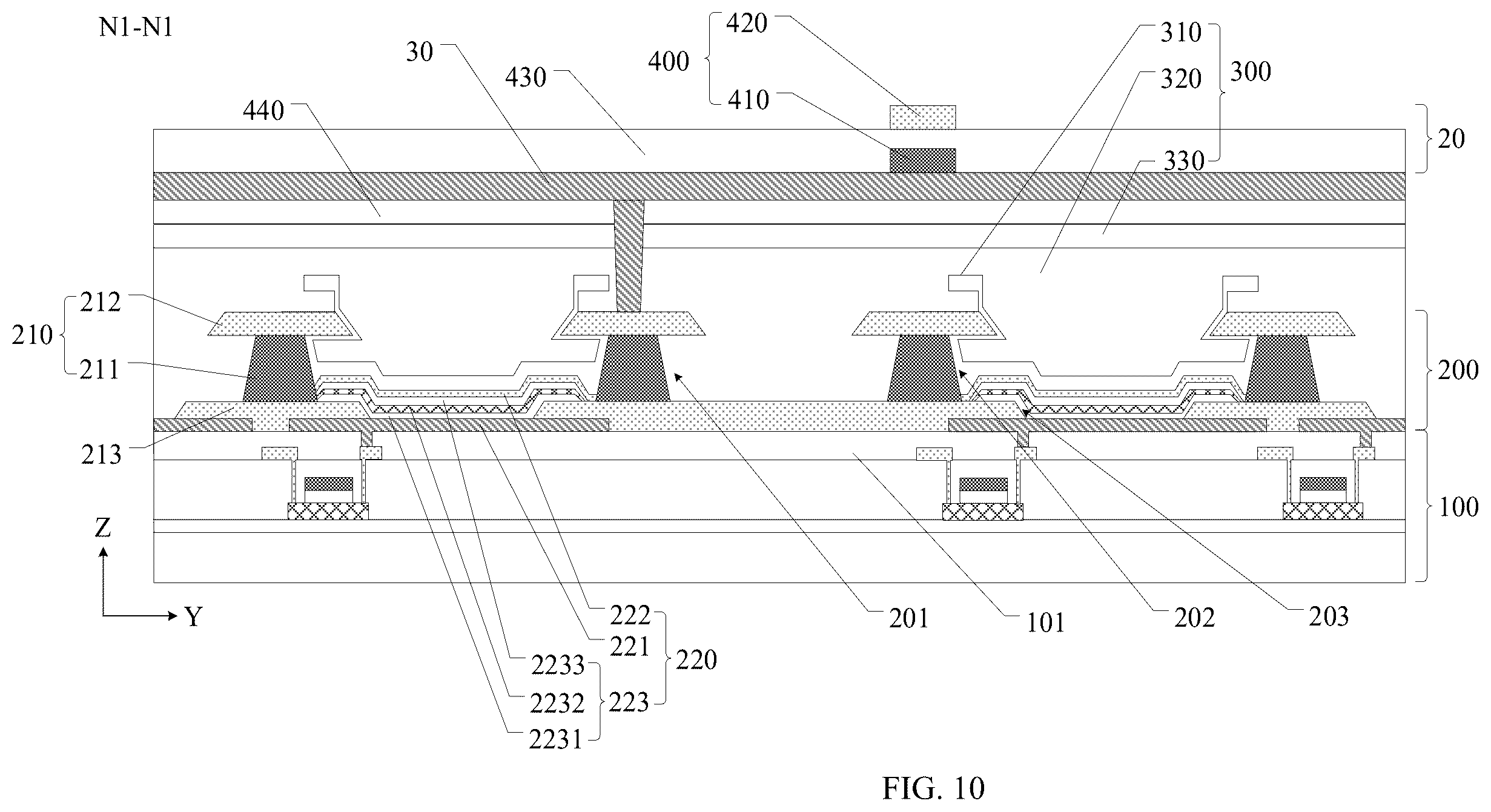 Patent US12581811 Figure 10 – Display panel and display device