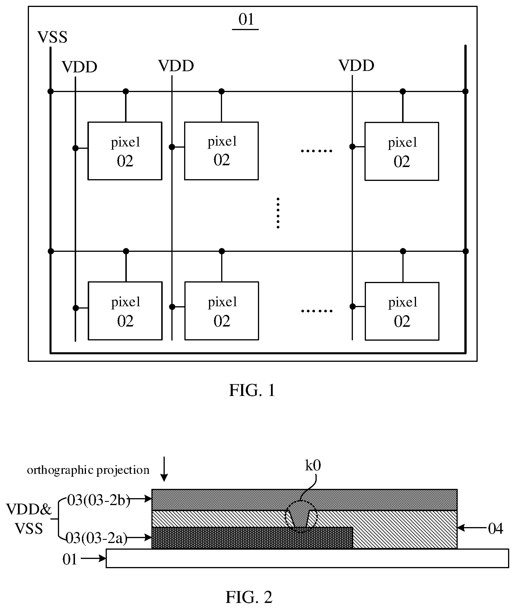 Patent US12581813 Figure 1 – Display panel and display device