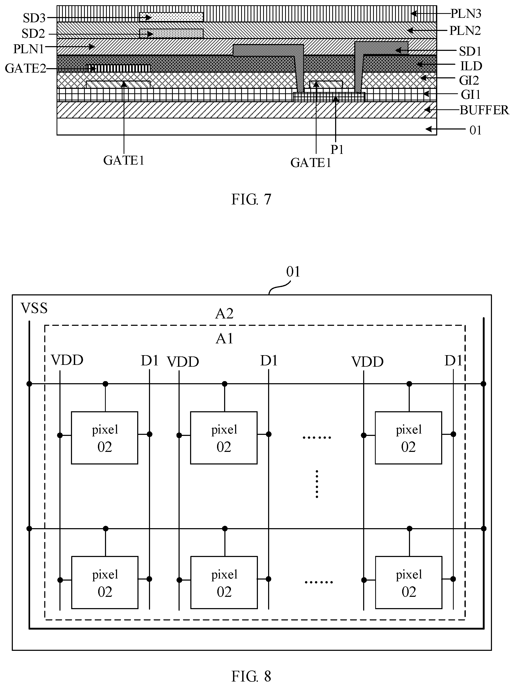 Patent US12581813 Figure 4 – Display panel and display device
