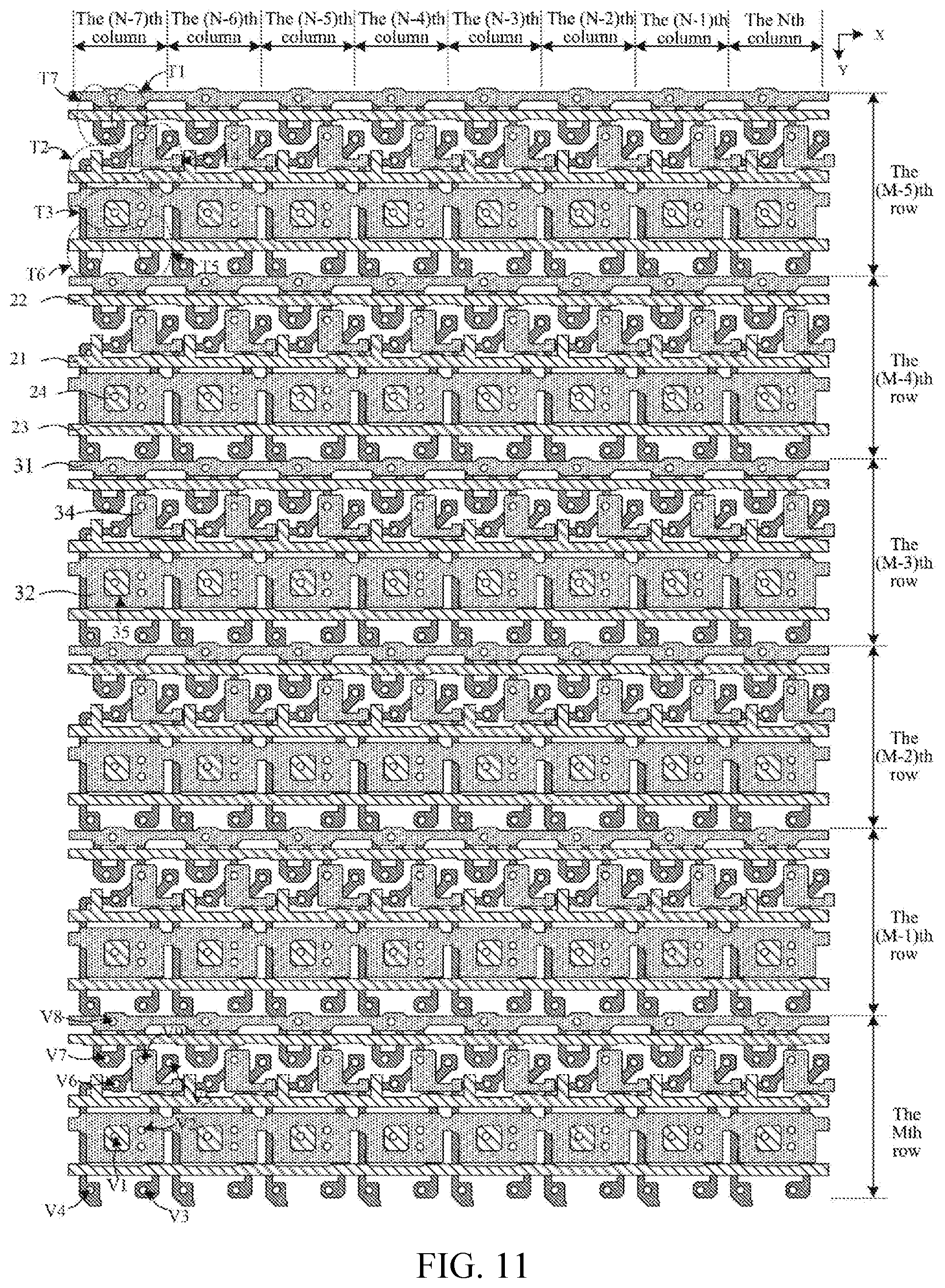 Patent US12581816 Figure 12 – Display substrate and display apparatus with fanout ladder sub-lines