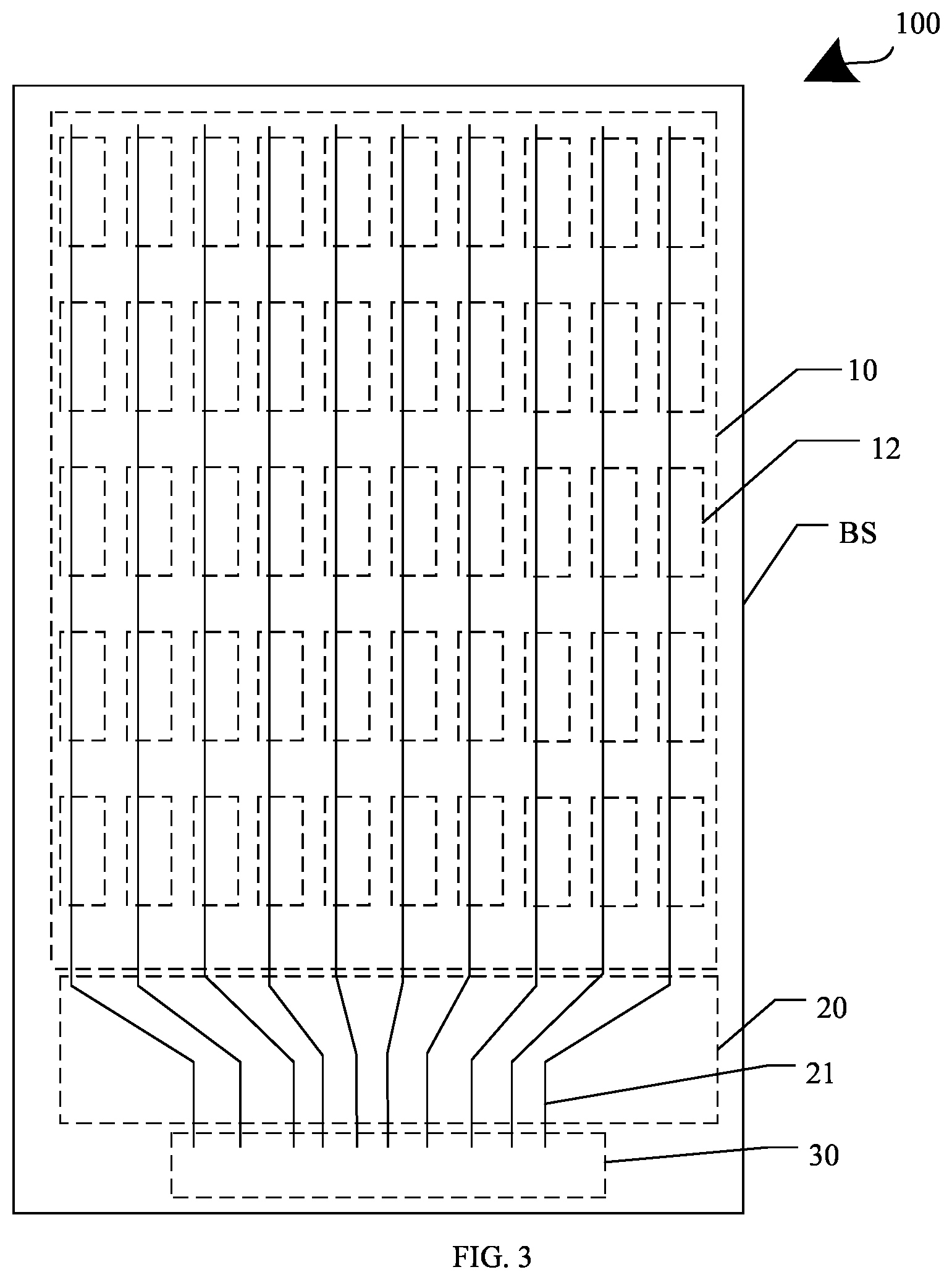 Patent US12581822 Figure 3 – Display substrate, display device, and wiring method