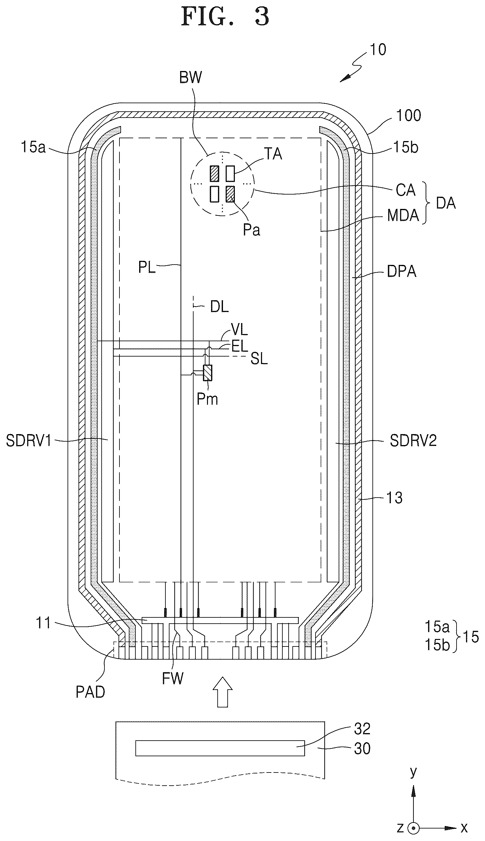 Patent US12581824 Figure 3 – Display device