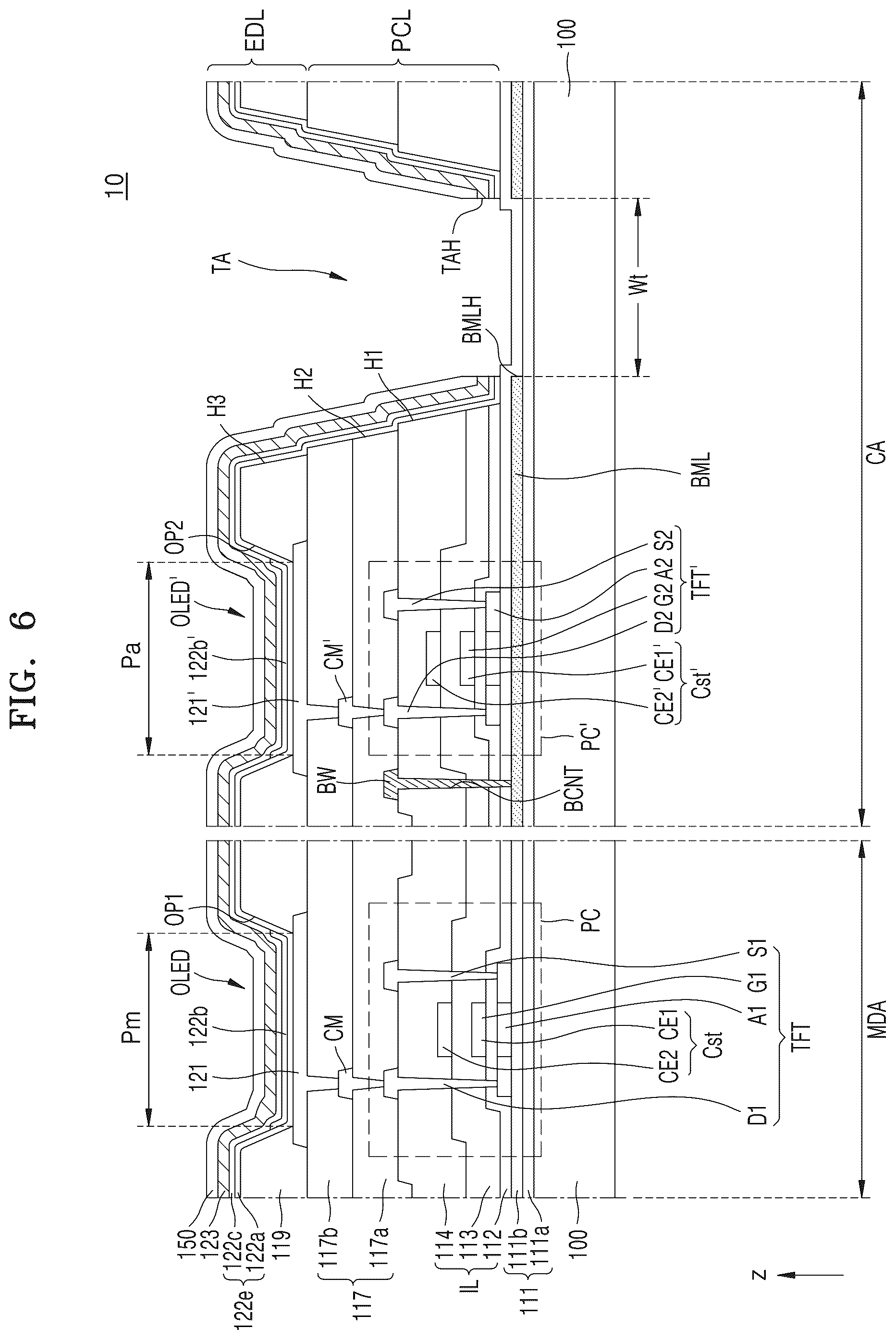 Patent US12581824 Figure 7 – Display device
