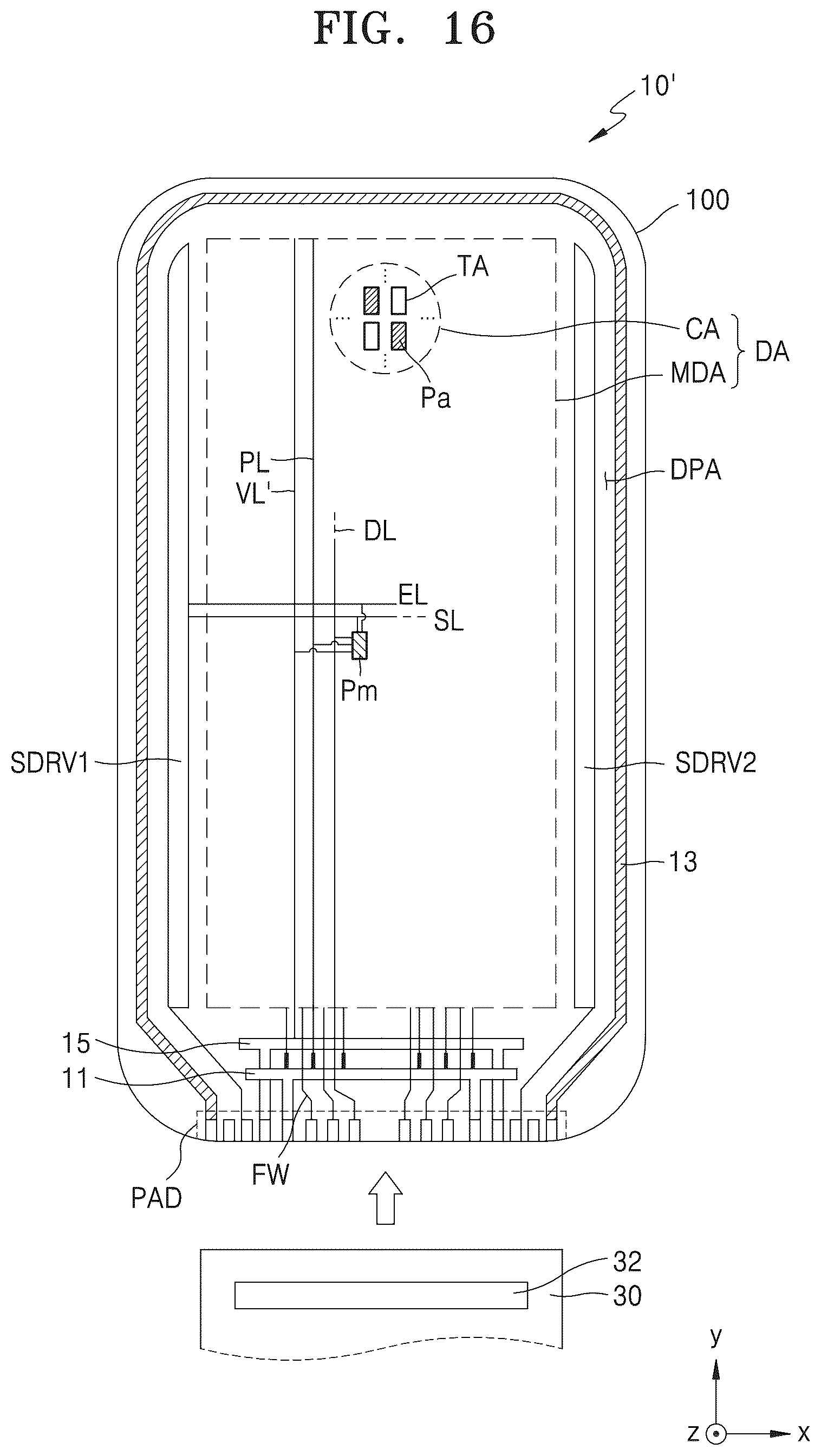 Patent US12581824 Figure 17 – Display device